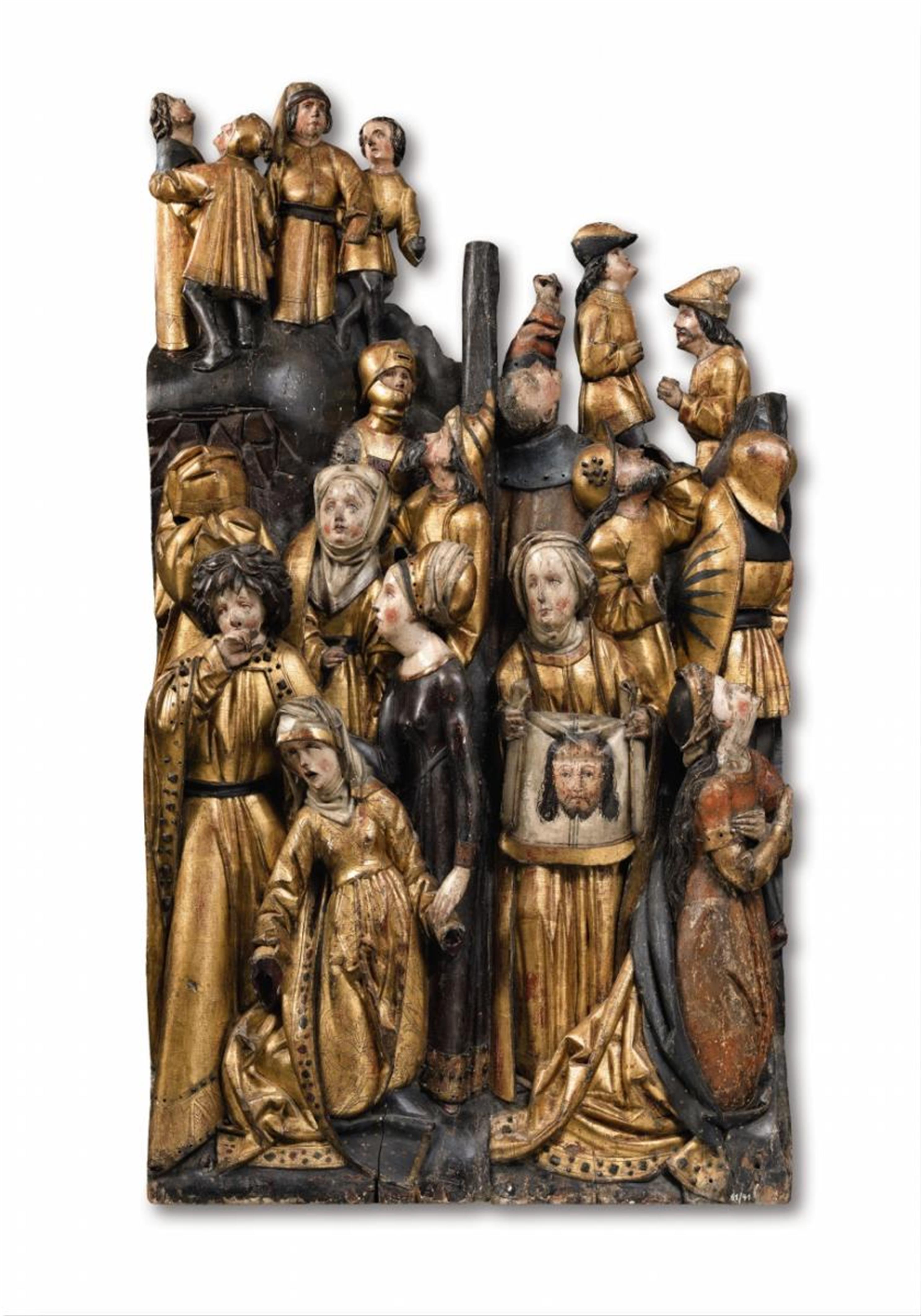 Saxony circa 1500/1510 - A Saxon carved wood Calvary group, circa 1500/1510 - image-1