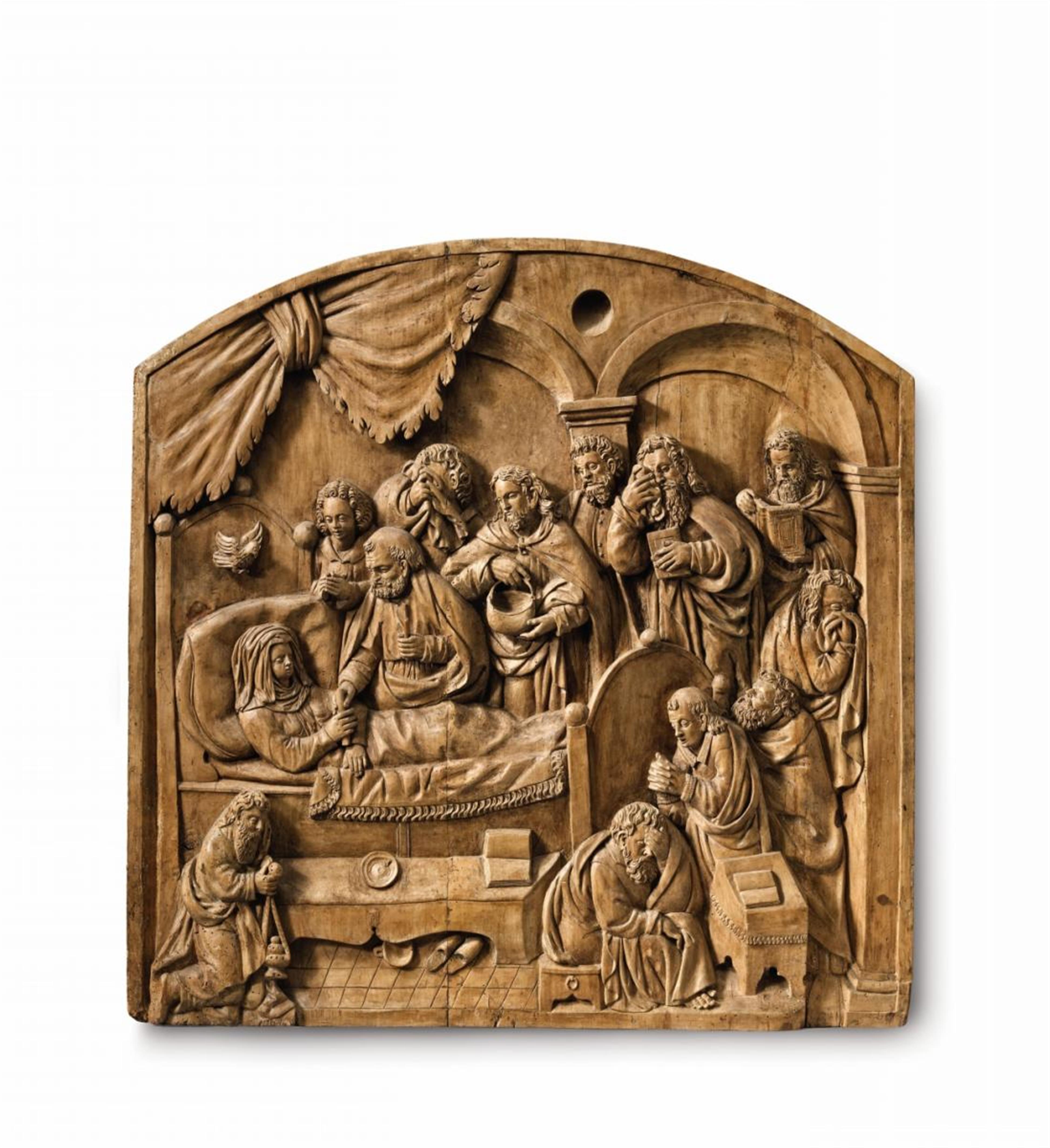 Central Germany circa 1580 - A Central German relief of the death of the Virgin, circa 1580 - image-1