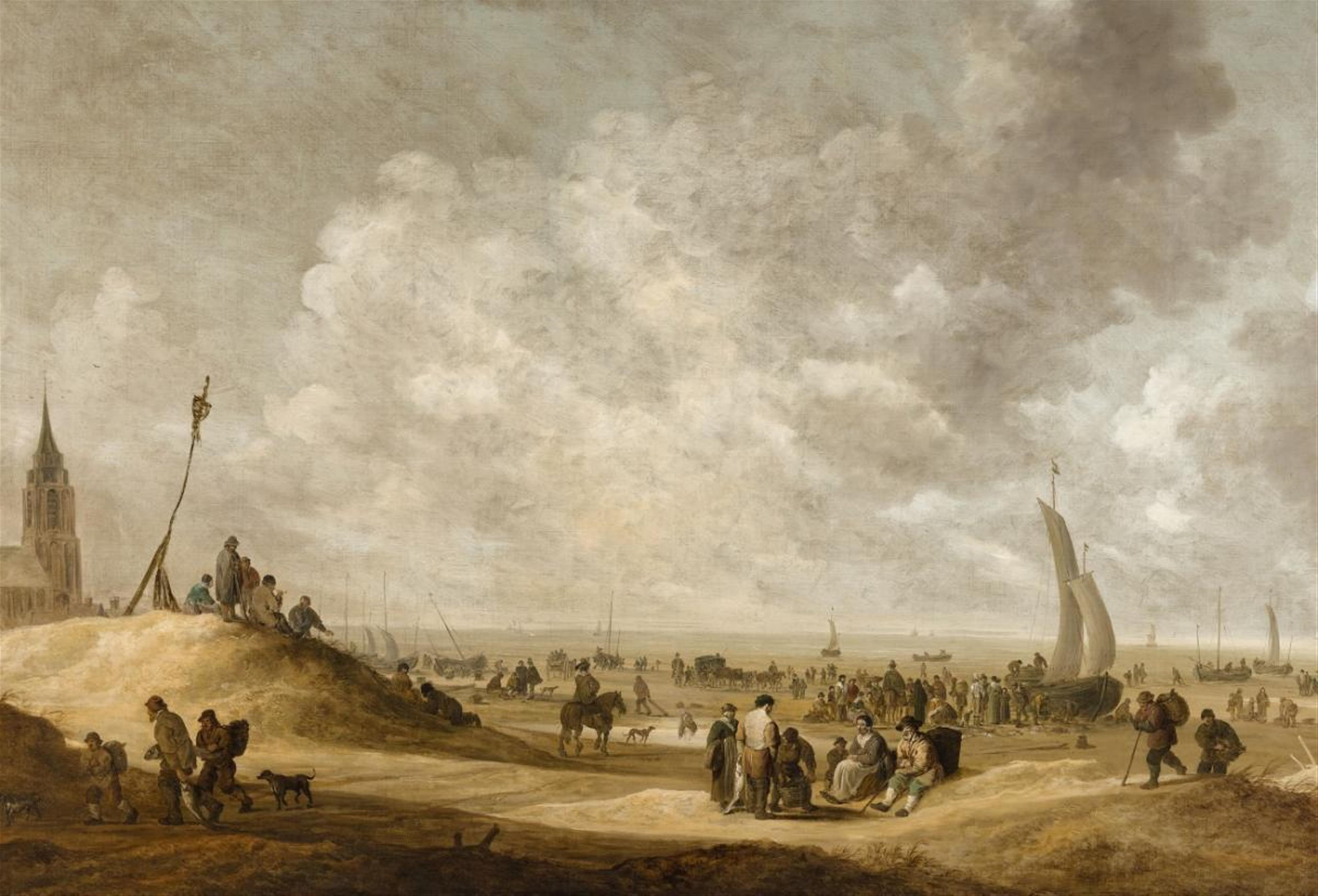 Jan van Goyen - Am Strand von Scheveningen - image-1