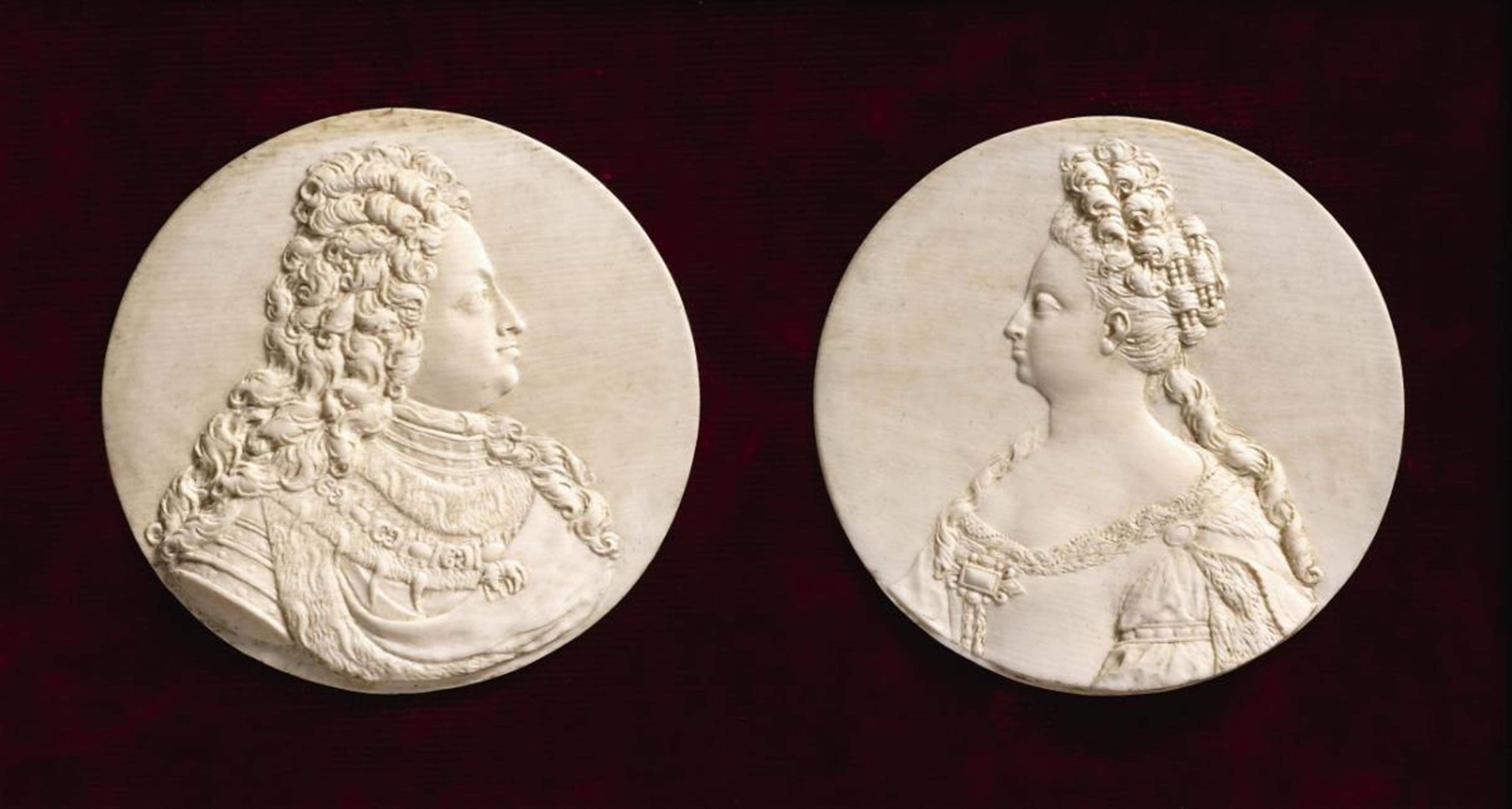Deutscher Meister um 1700 - Johann Wilhelm von der Pfalz und Anna Maria Luisa de Medici - image-1