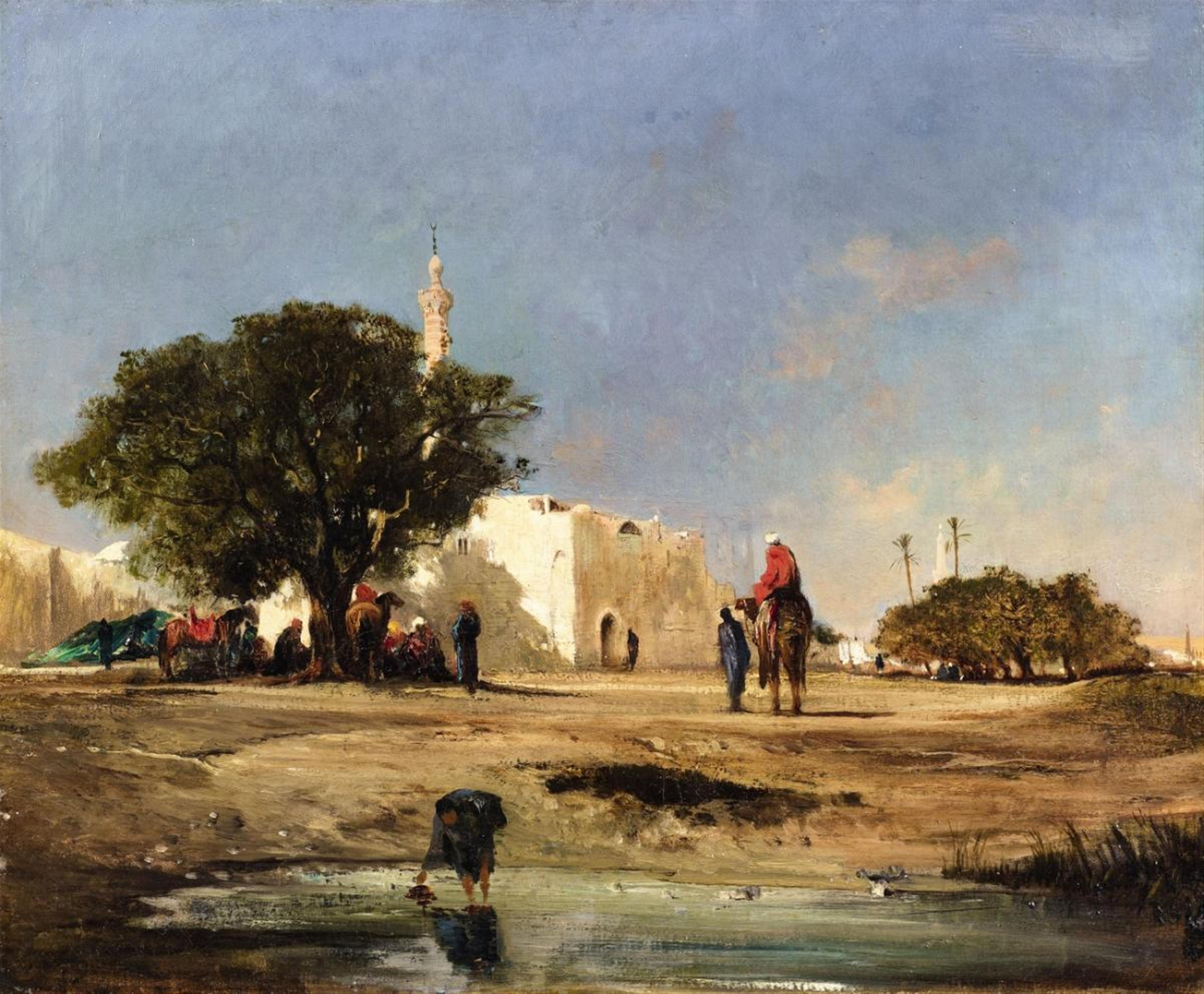 Victor Pierre Huguet - Landschaft in Nordafrika - image-1