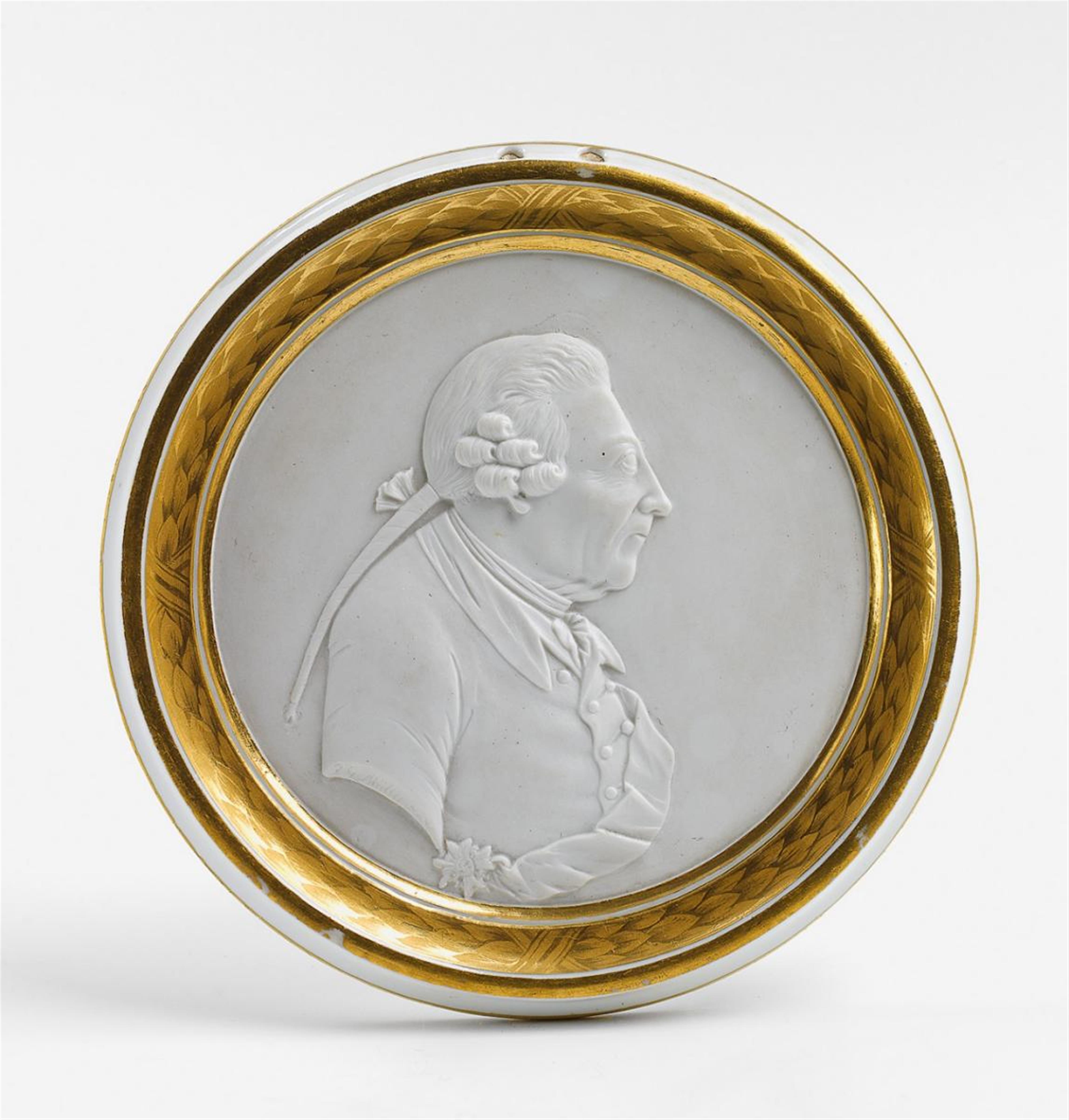 A KPM porcelain relief portrait of Frederick II. - image-1