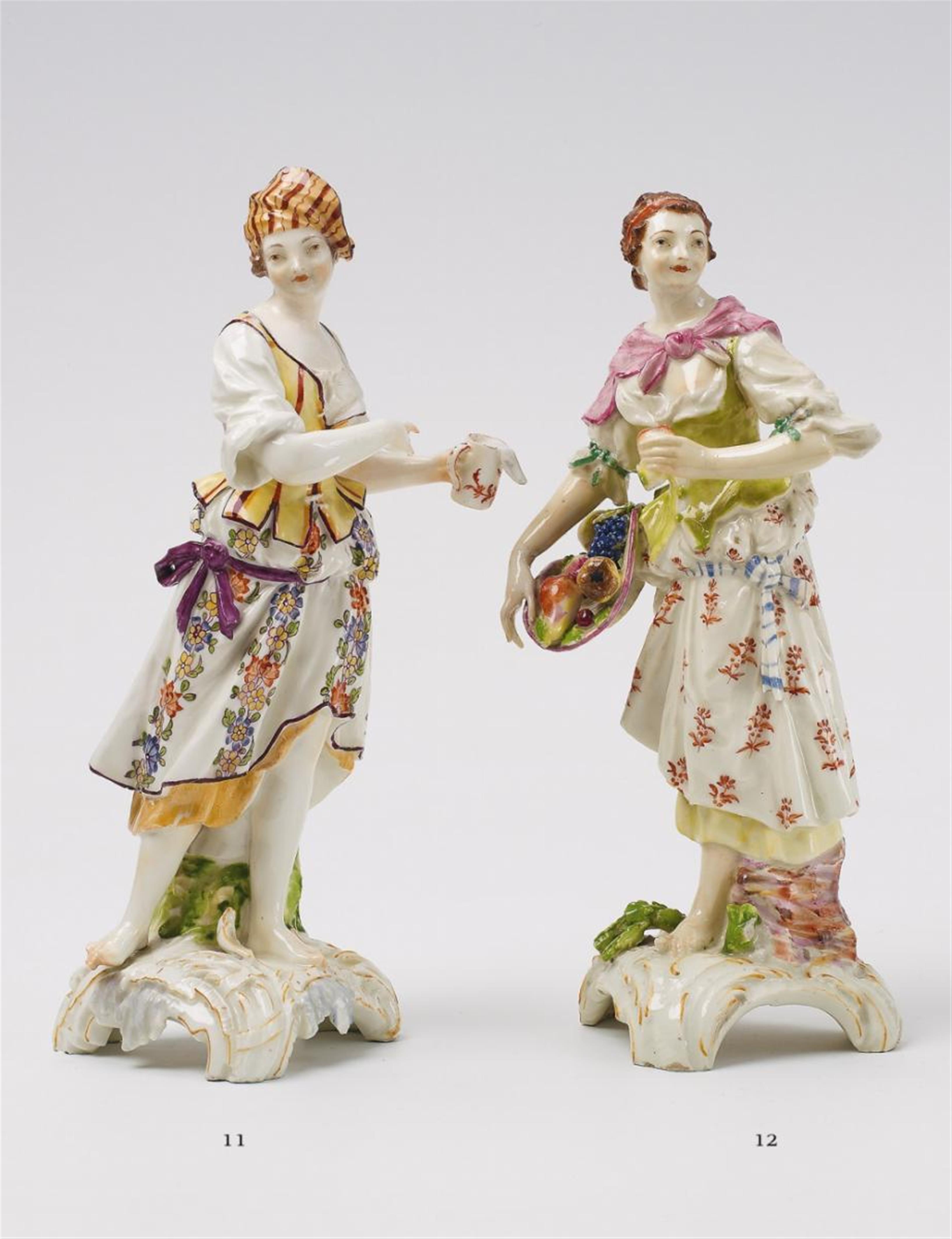 A Gotzkowsky porcelain figure of a shepherdess as an allegory of water. - image-2
