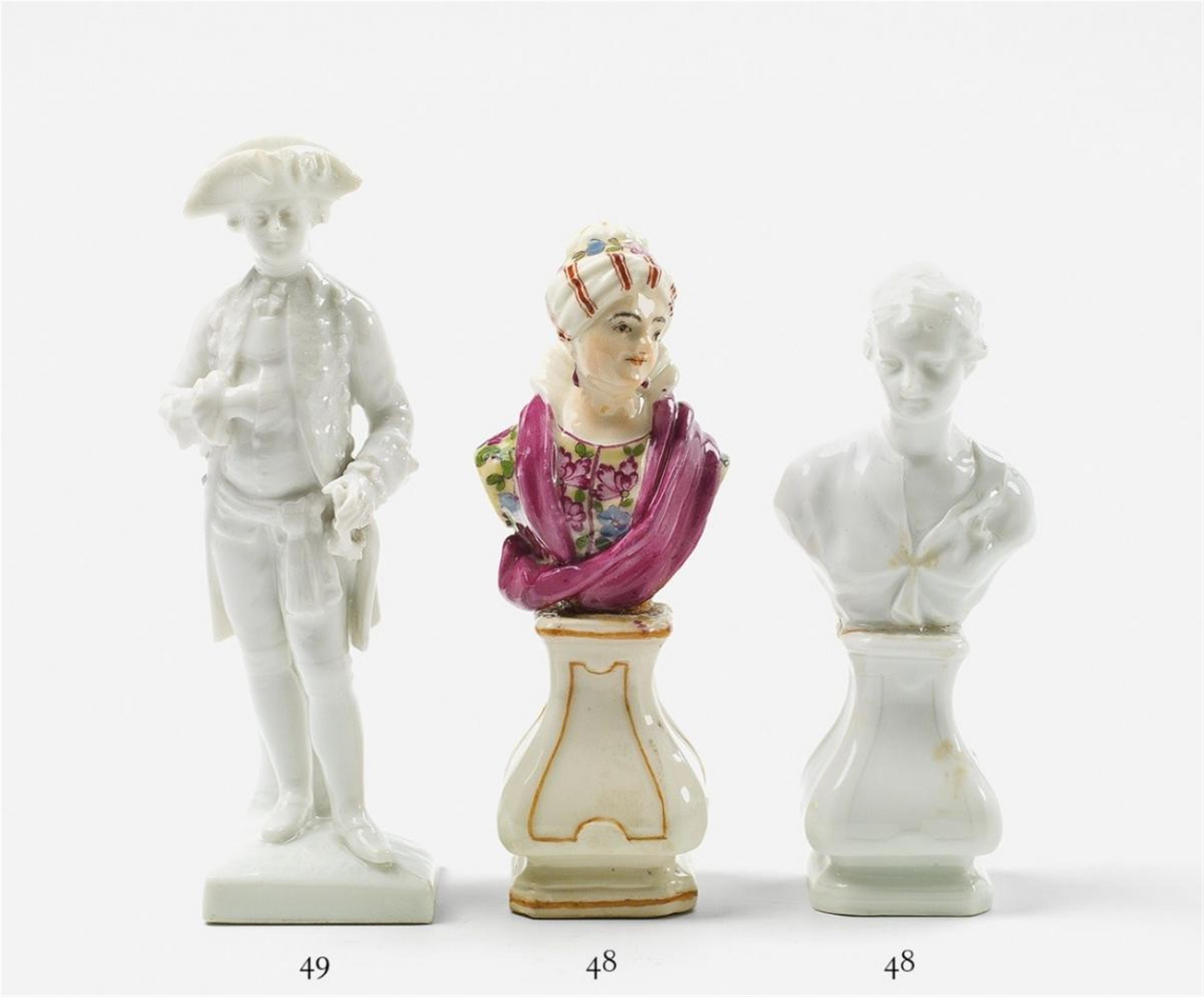 A KPM porcelain figure of a Prussian guard officer. - image-1