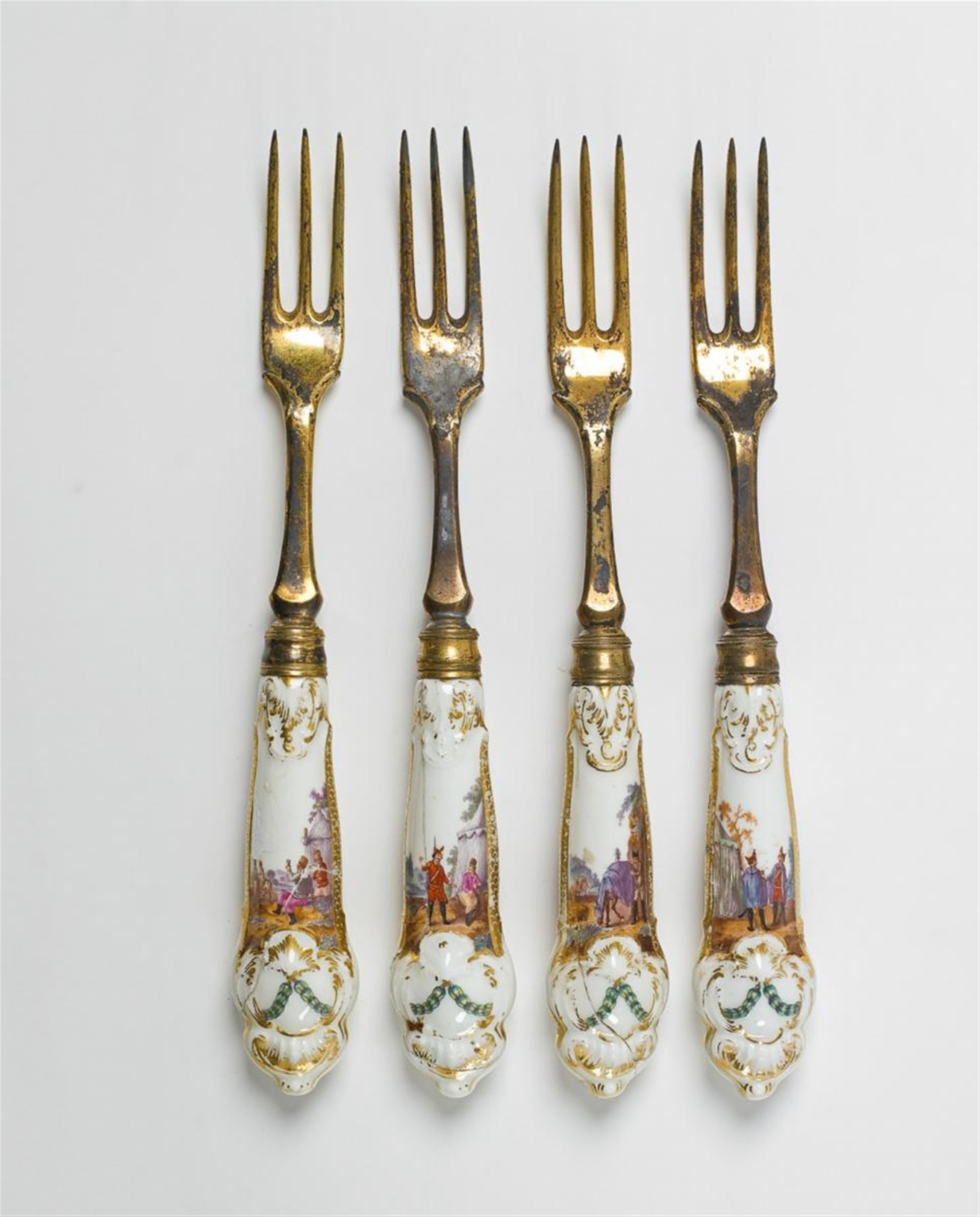 Four forks from the service made for Catherine II. - image-1