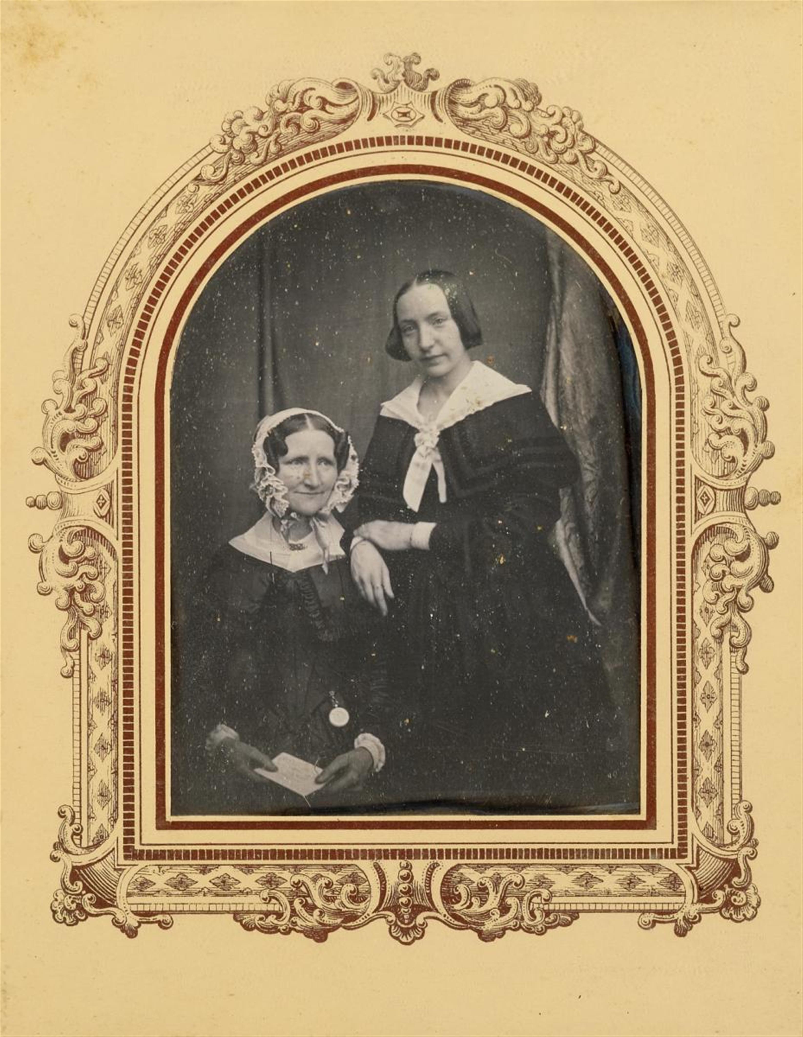 Carl Ferdinand Stelzner - Dorothea Margaretha Faulwasser (née Gravenhorst) and her daughter Emilie - image-1