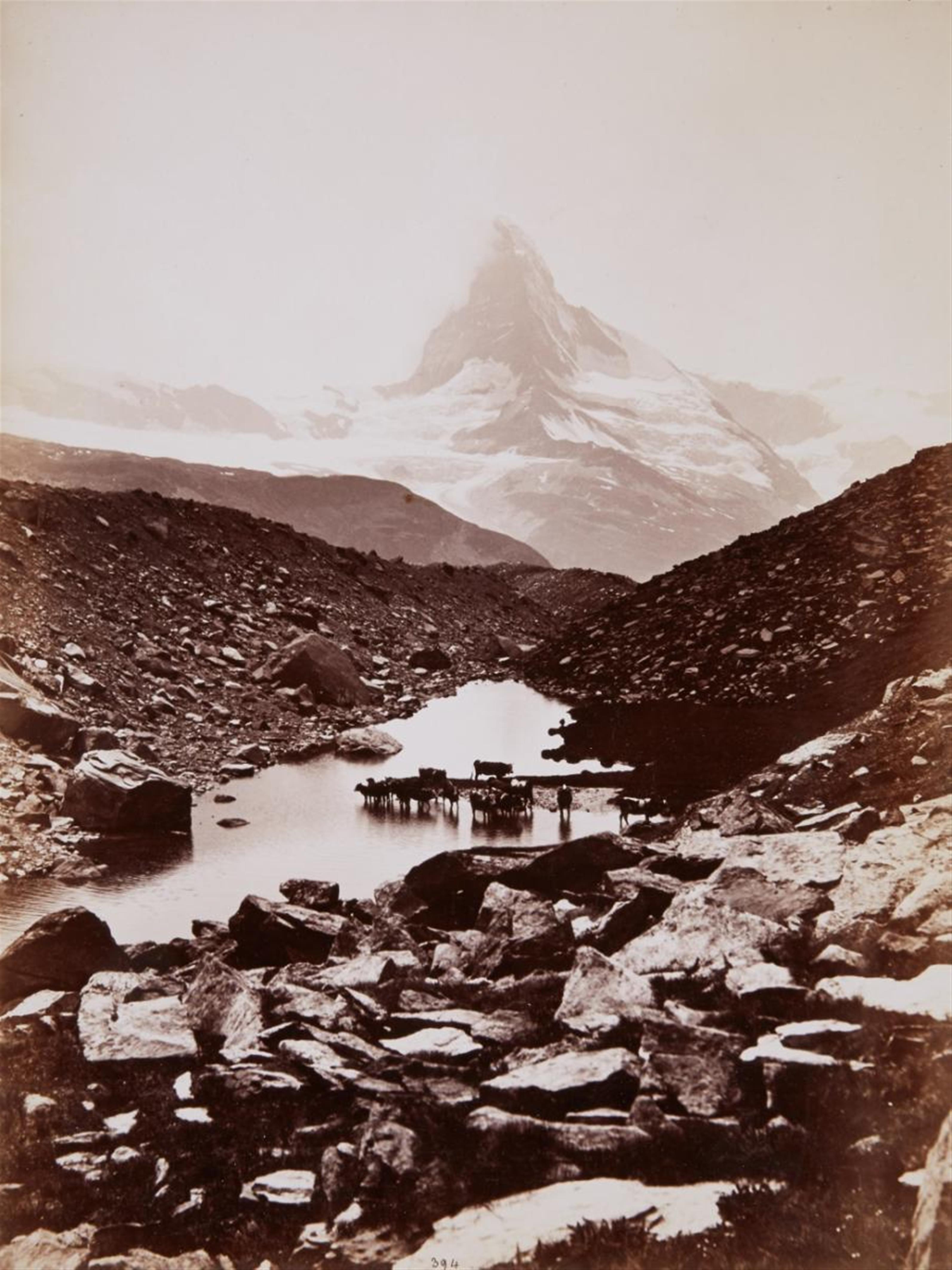 Vittorio Sella - Matterhorn und Grünsee von Findelen aus (Matterhorn and Grünsee as seen from Findelen) - image-1