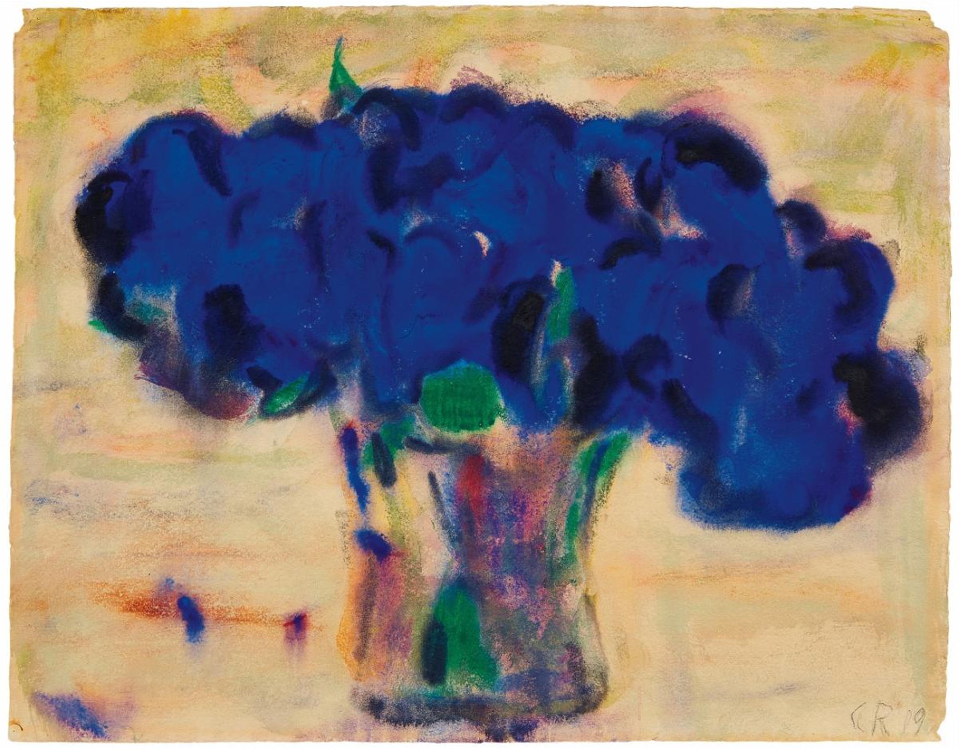 Christian Rohlfs - Topf mit blauer Blume - image-1
