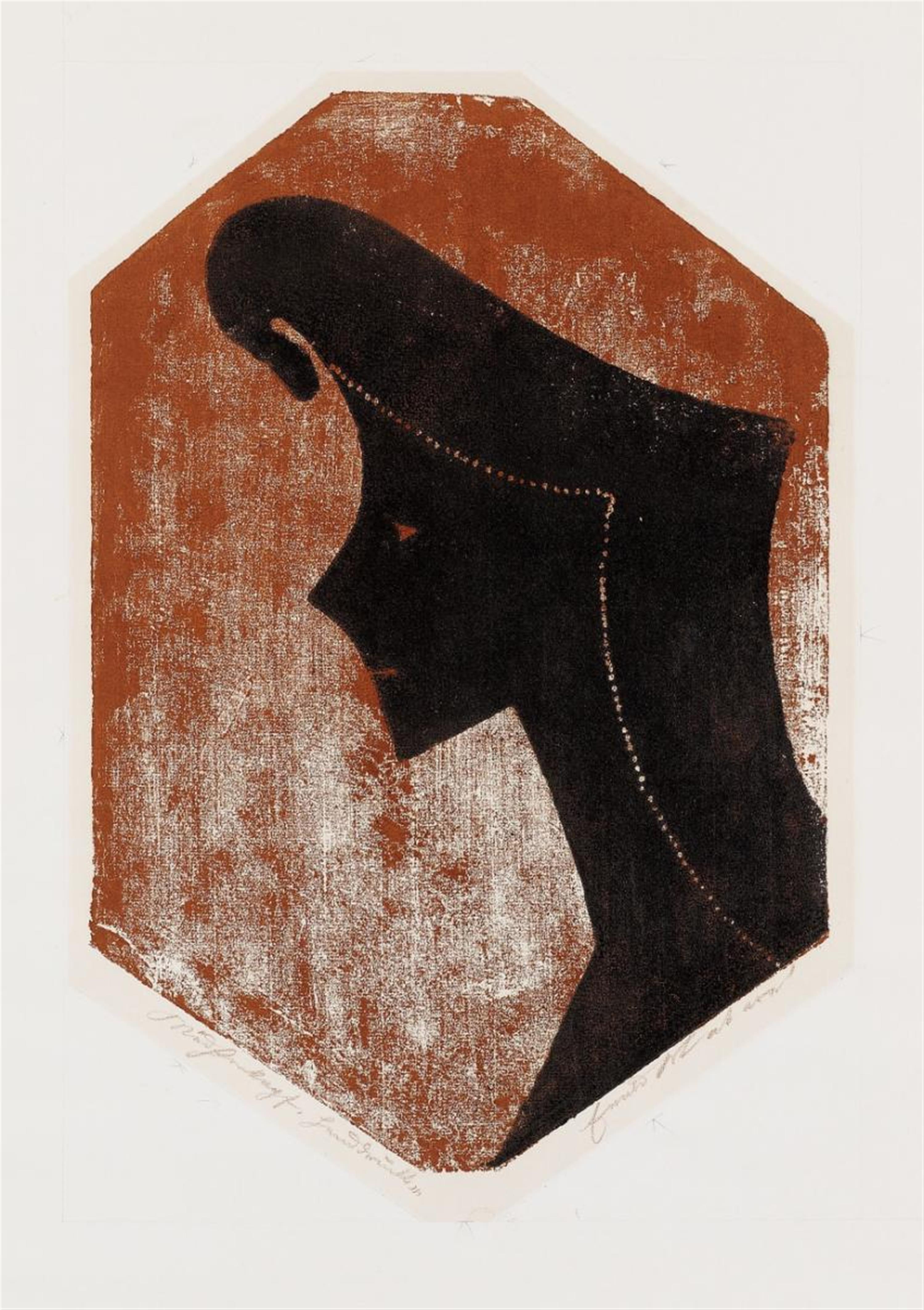 Ewald Mataré - Zeichen eines Kopfes - image-1