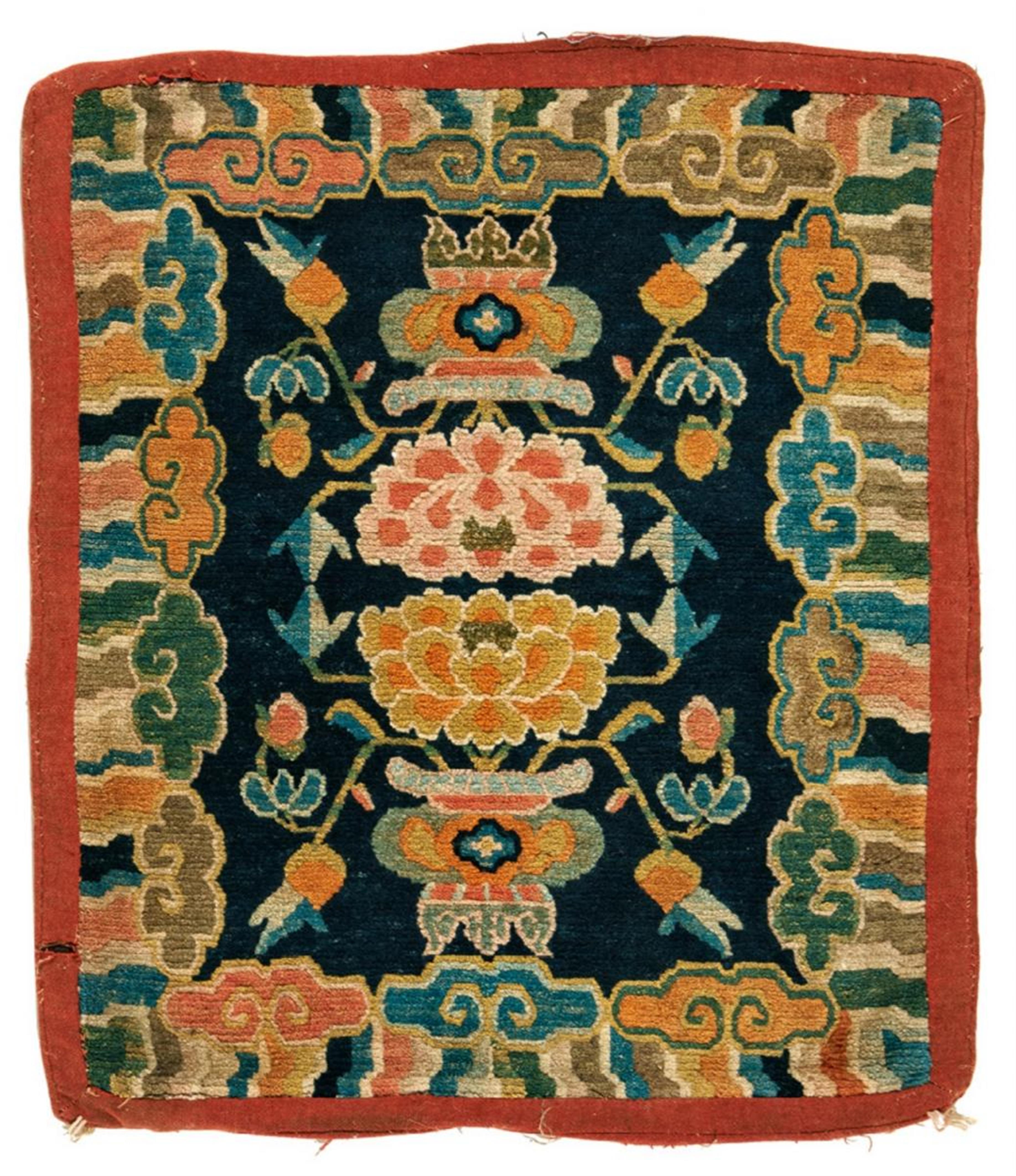 Sattelunterlage (makden) und Sattelauflage (mashu). Wolle. Tibet. 19./20. Jh. - image-2