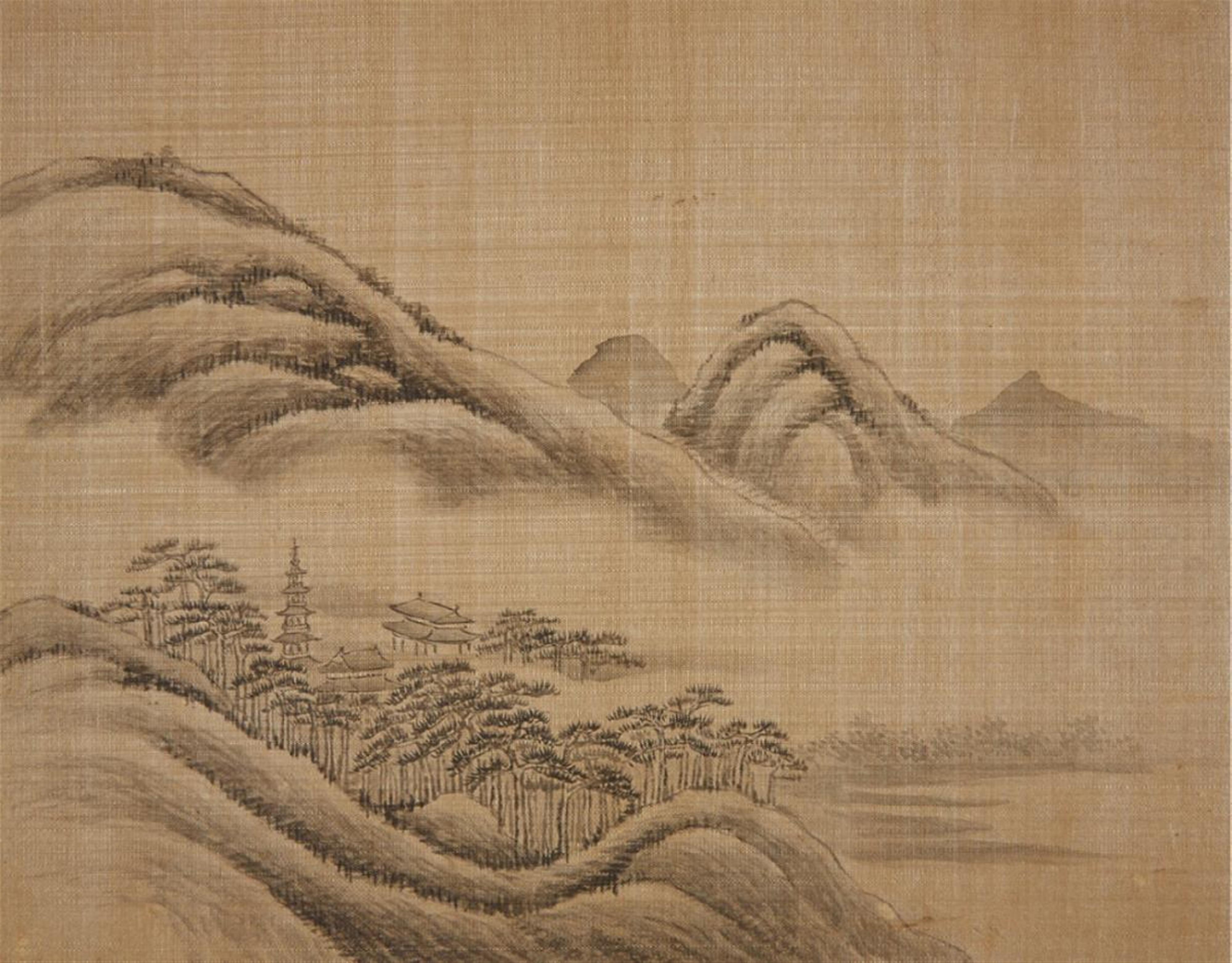 Dai Xi . Späte Qing-Zeit - Album mit zwölf Landschaften. - image-1