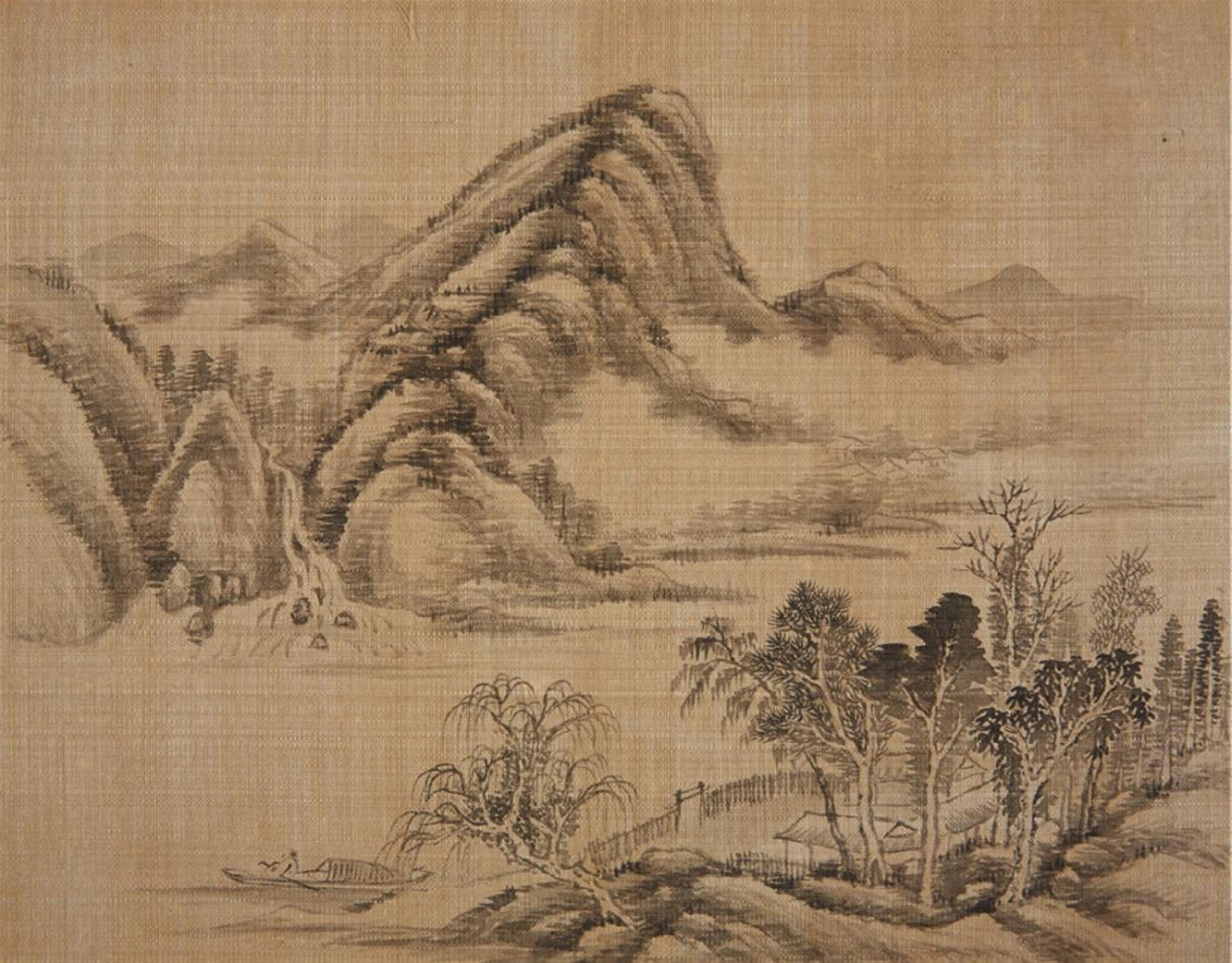 Dai Xi - An album with twelve landscape paintings. - image-2