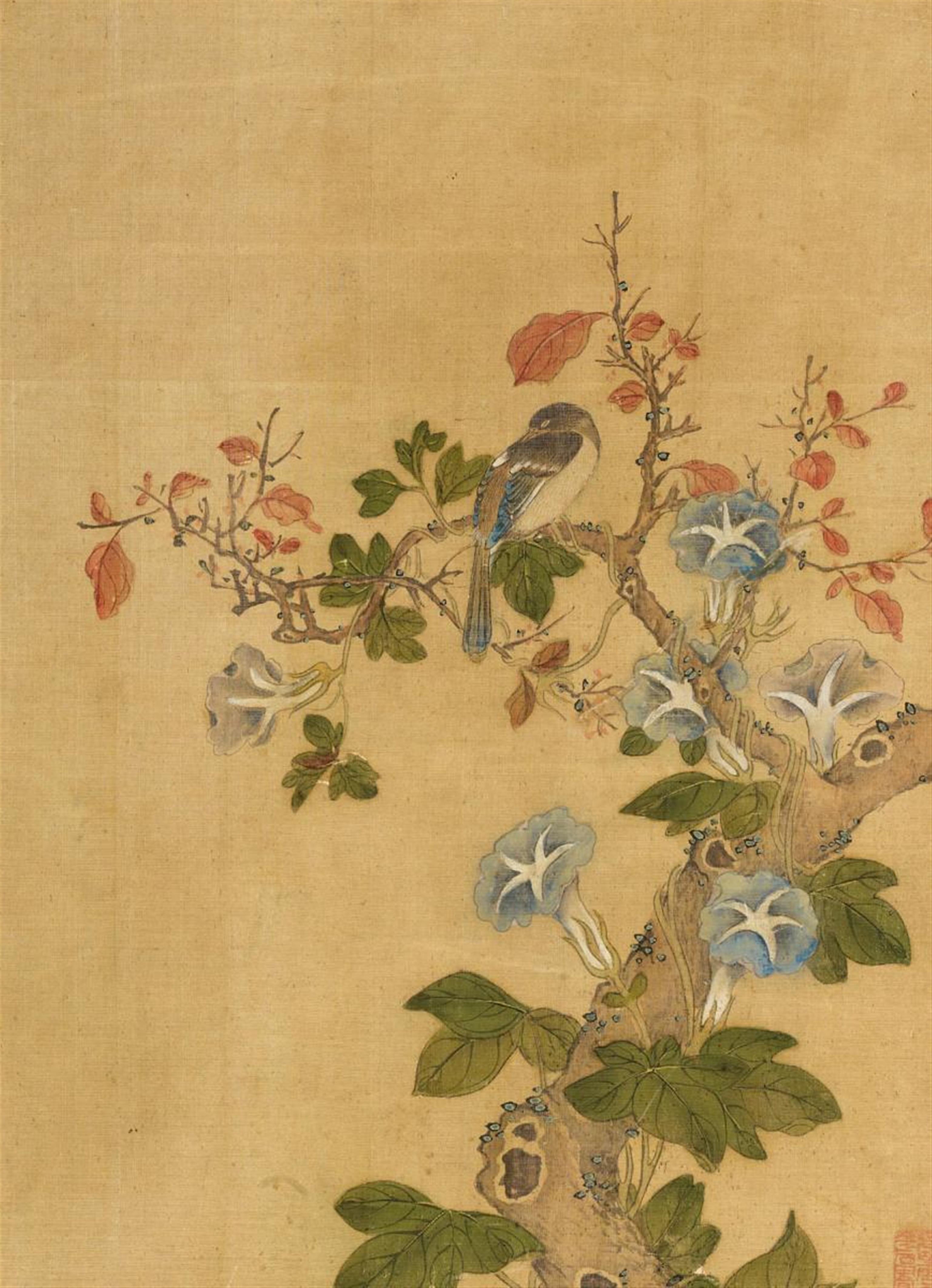 Unidentified painter . Around 1900 - Flowers of the four seasons. - image-4