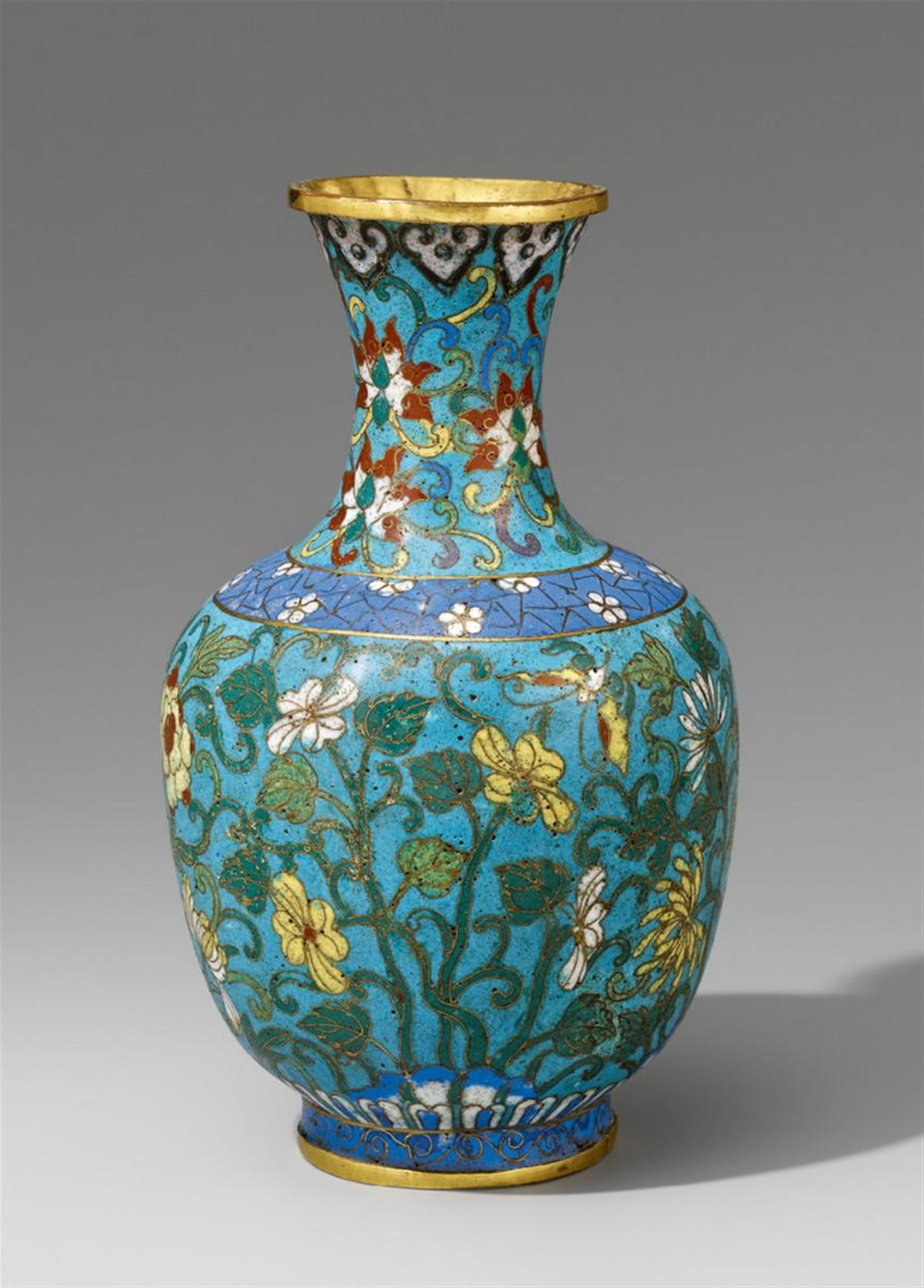 Cloisonné-Vase. 19. Jh. - image-1