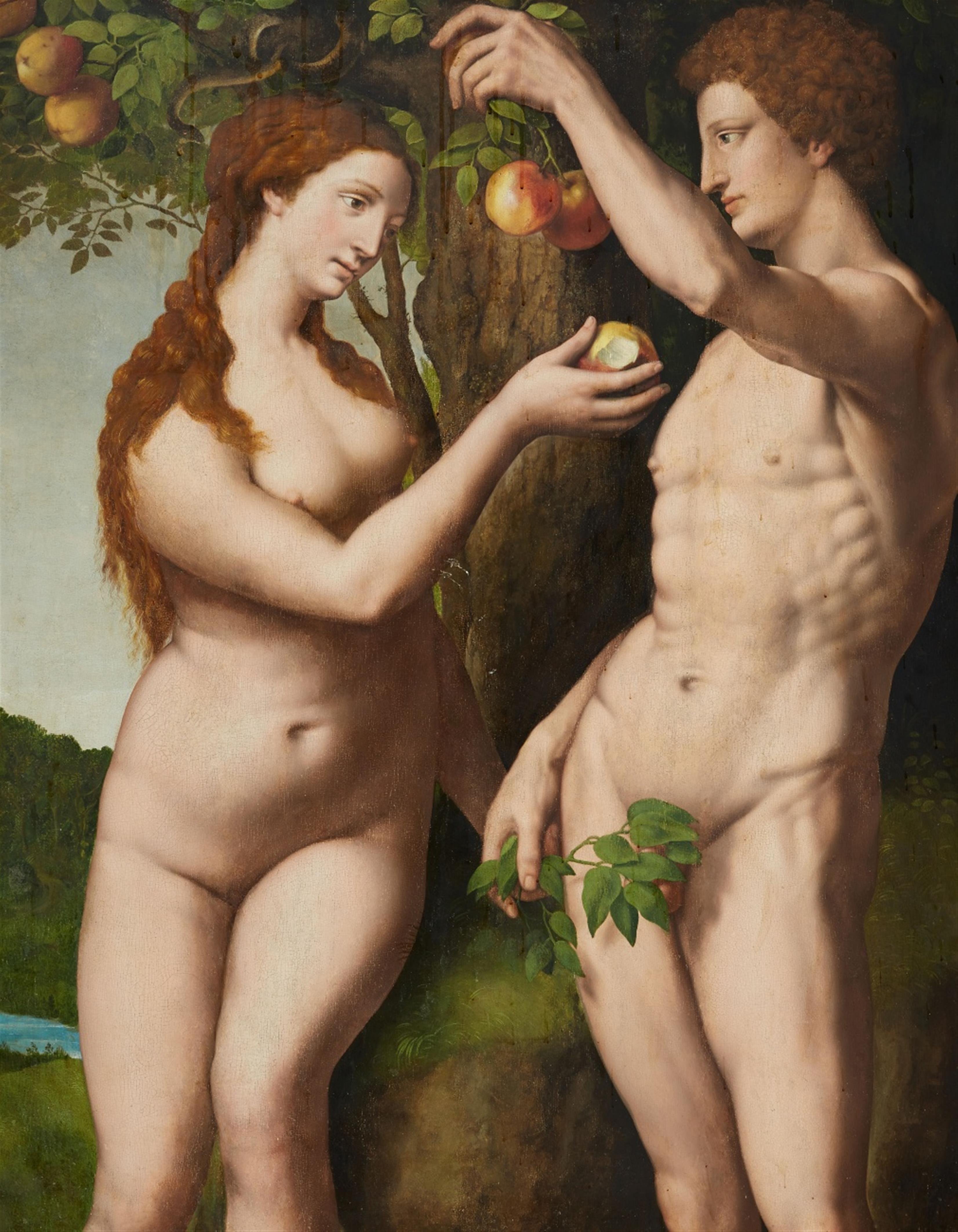 Unknown Artist of the 19th century - Adam and Eve - image-1