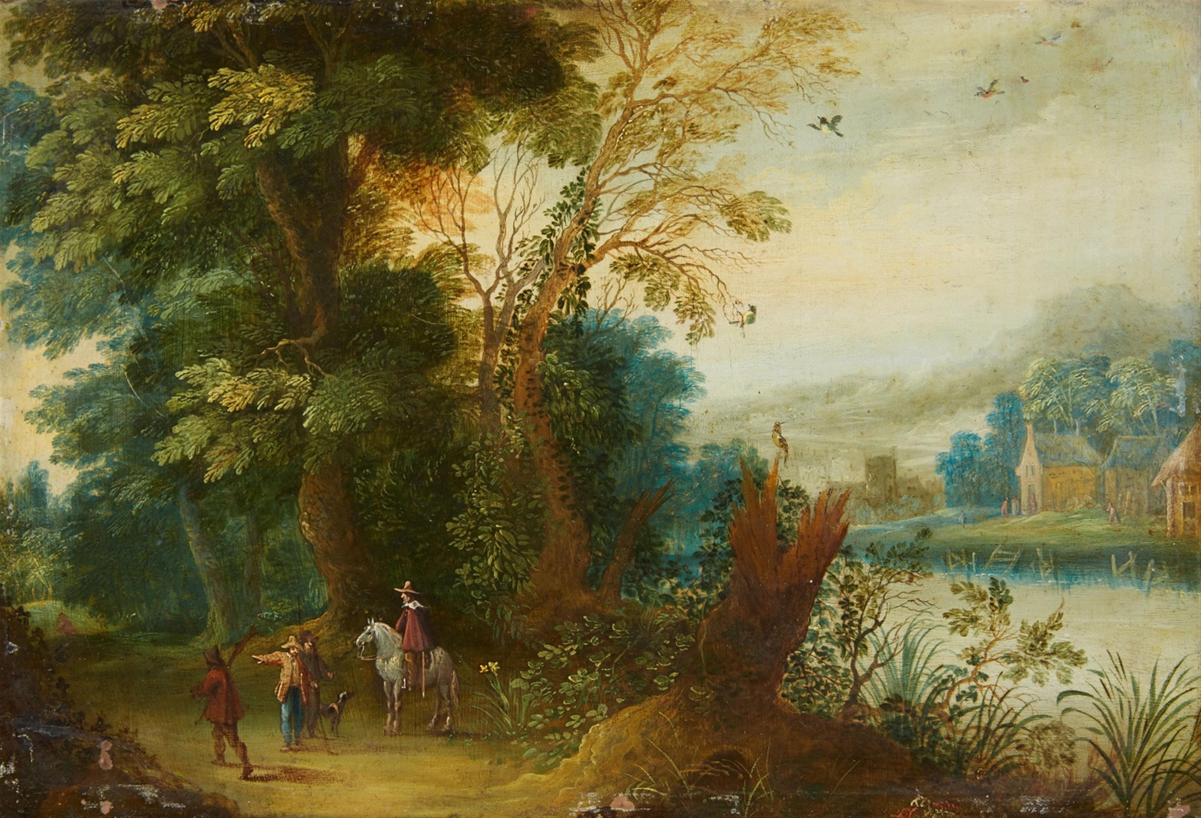 Flemish School, 17th century - Landscape with a Horseman - image-1