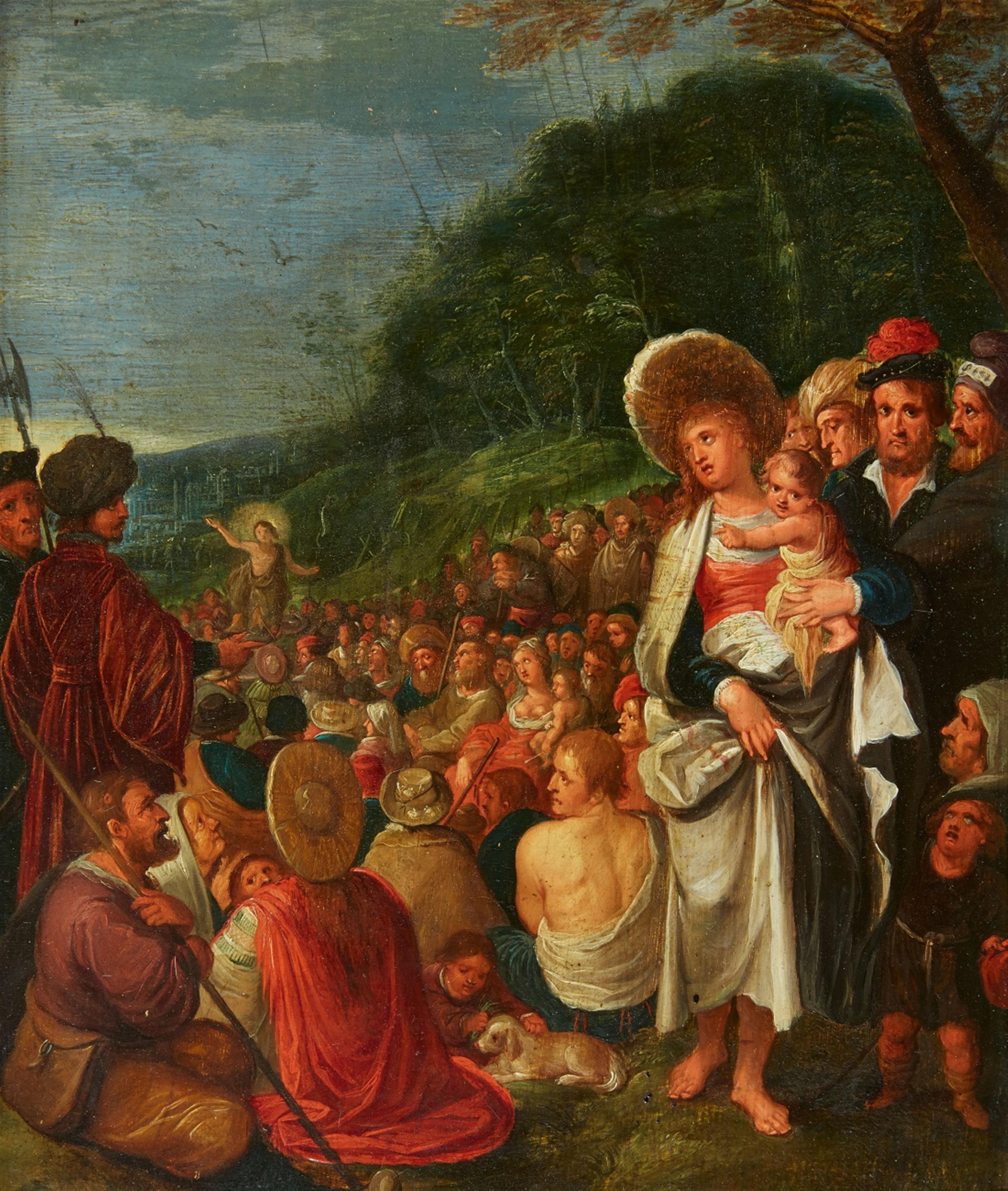 Frans Francken the Younger, follower of - Saint John the Baptist Preaching - image-1