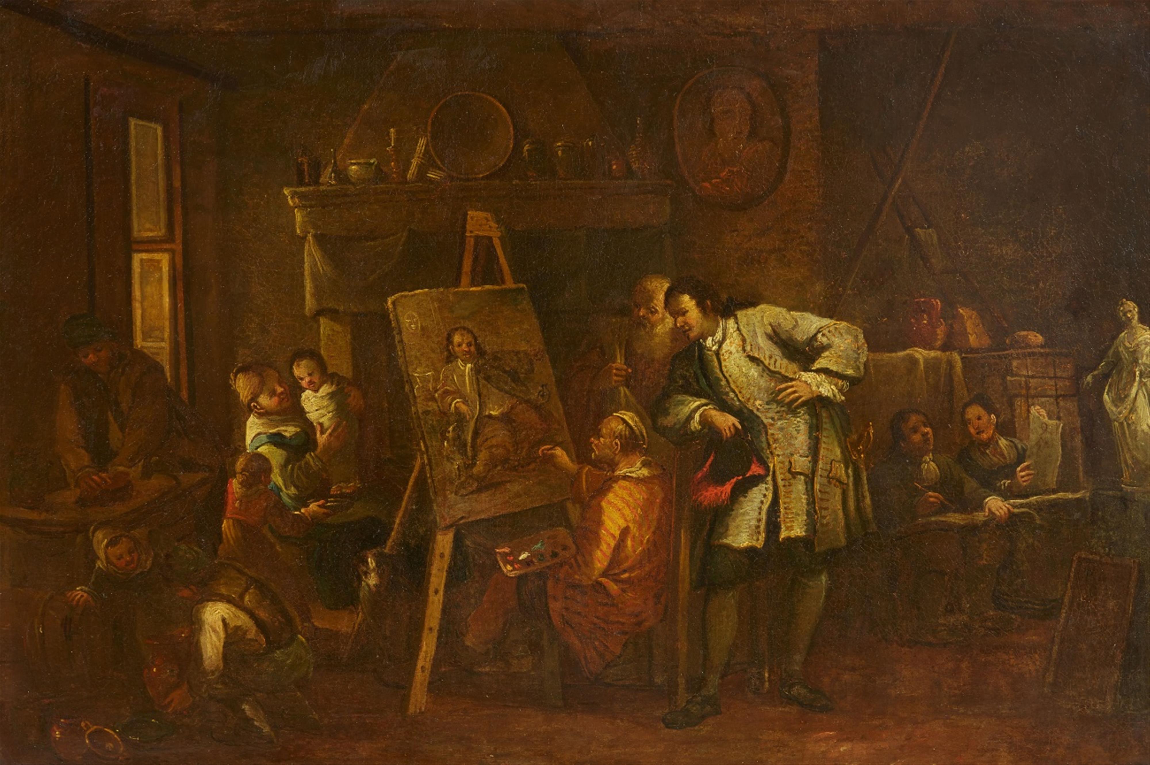 Italian School of the 18th century - The Artist's Studio - image-1