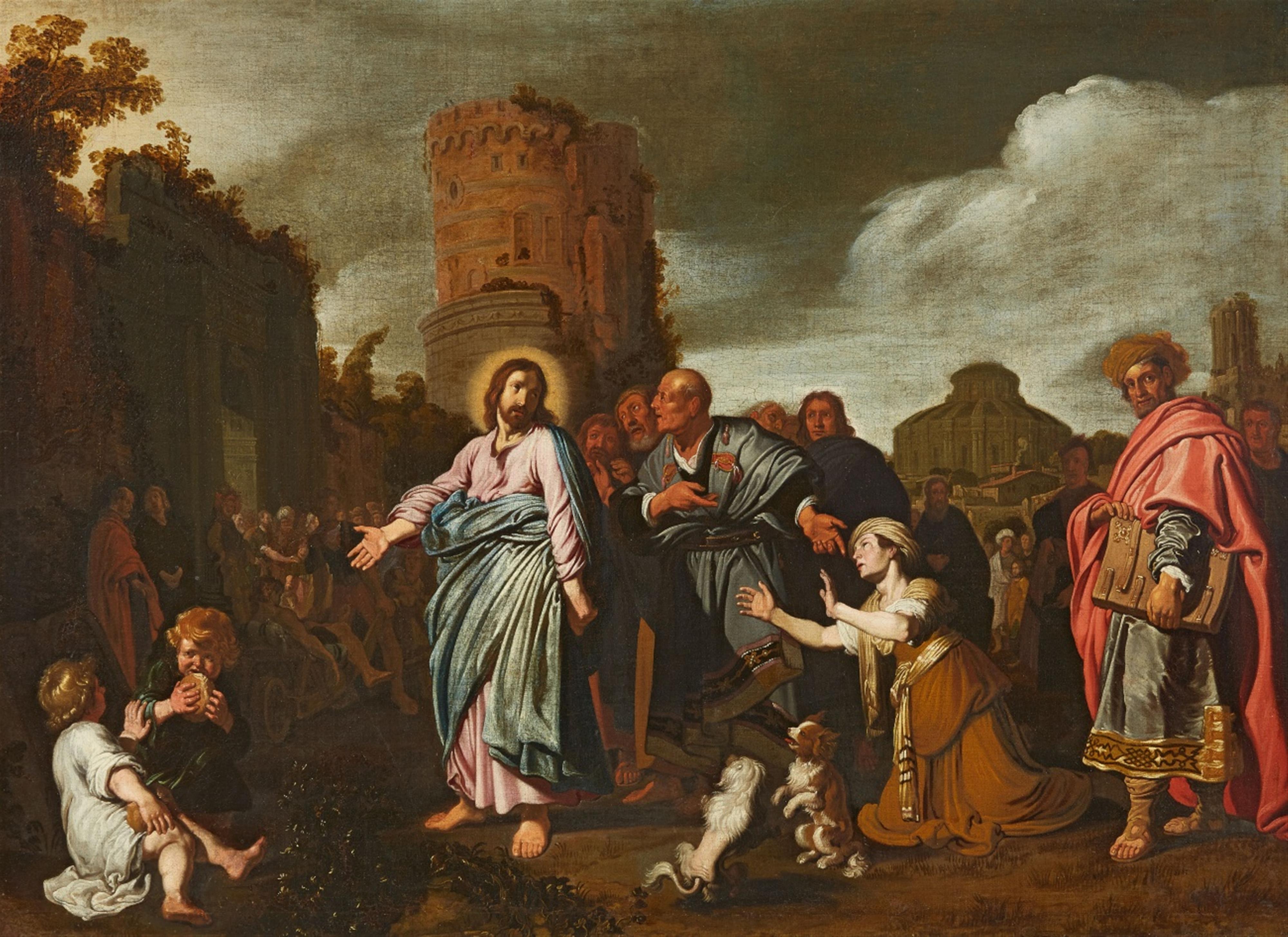 Pieter Lastman, attributed to - Jesus and the Woman Taken in Adultery - image-1