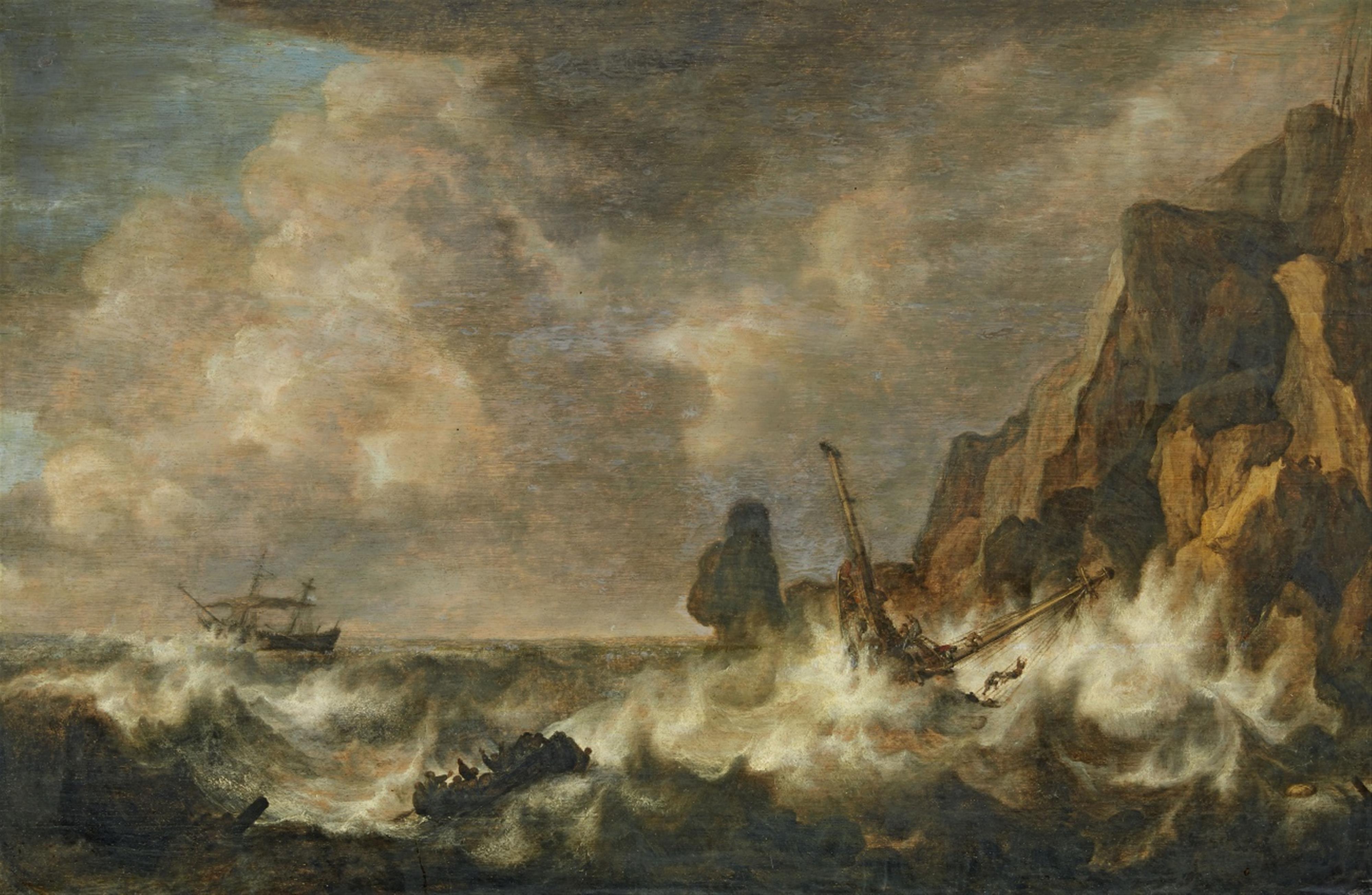 Simon de Vlieger, attributed to - The Shipwreck - image-1