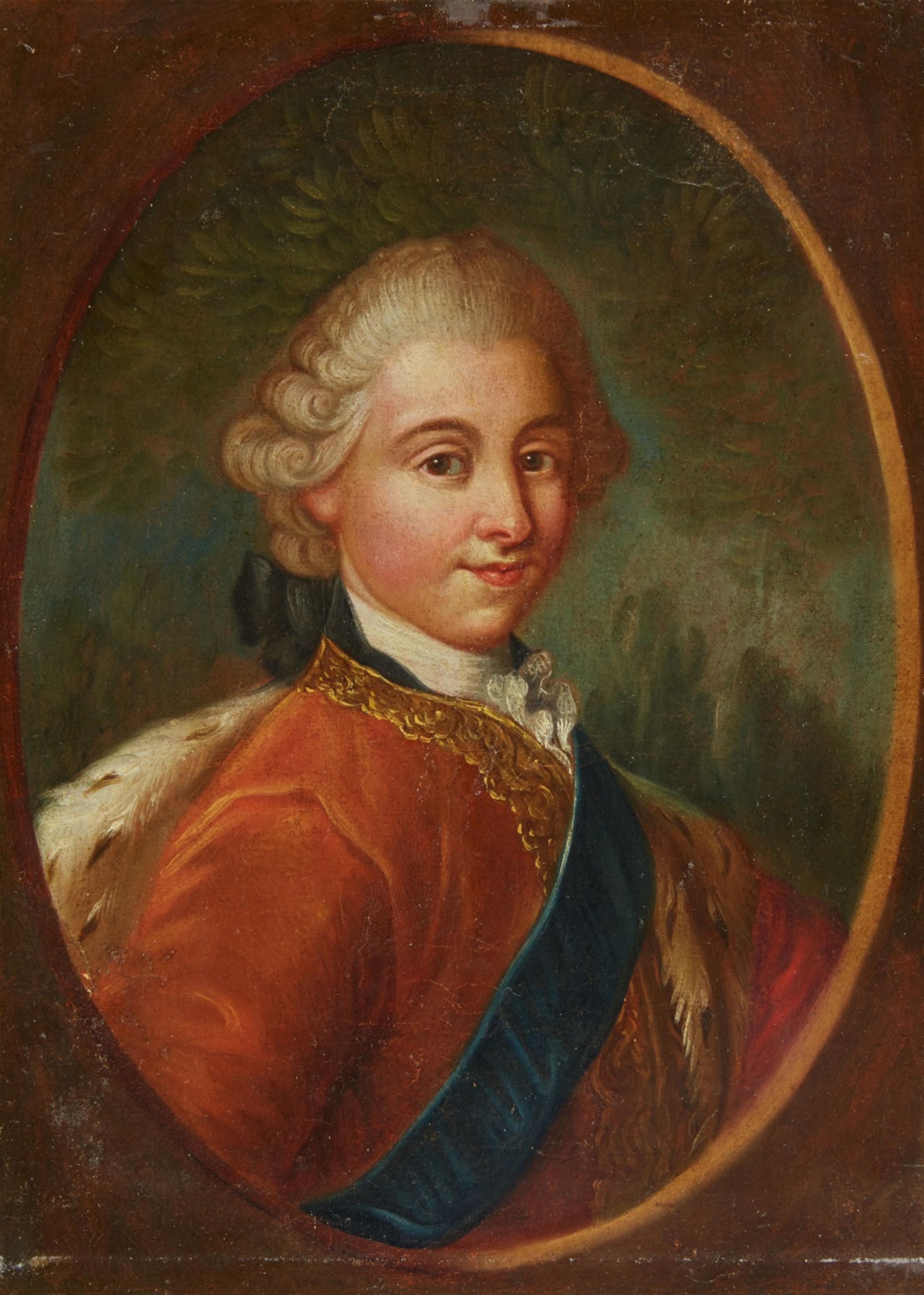 German (?) school of the 2nd half of the 18th C. - Portrait of a Young Prince (Tsar Paul I?) - image-1