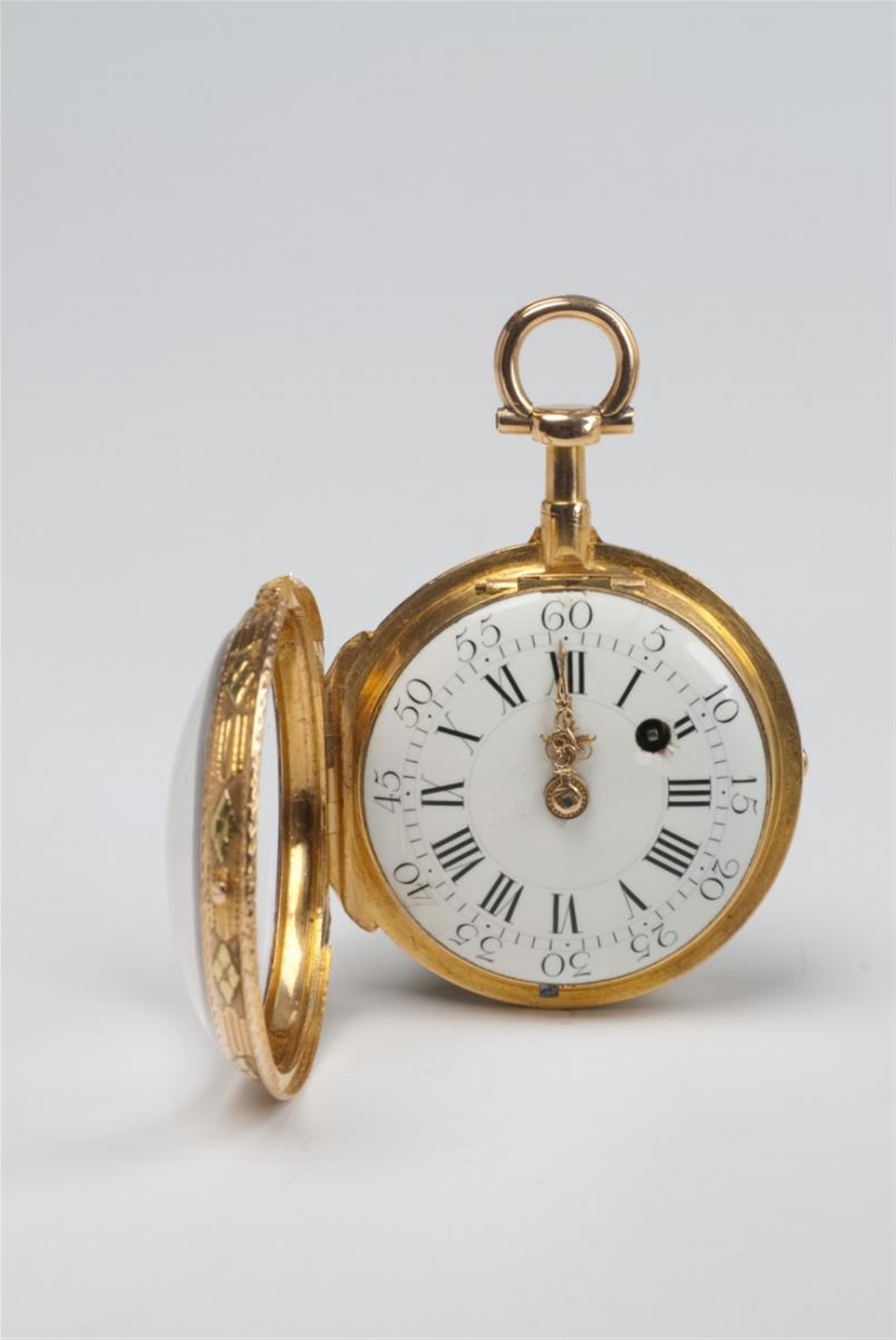 Goldene Louis XVI-Taschenuhr - image-2