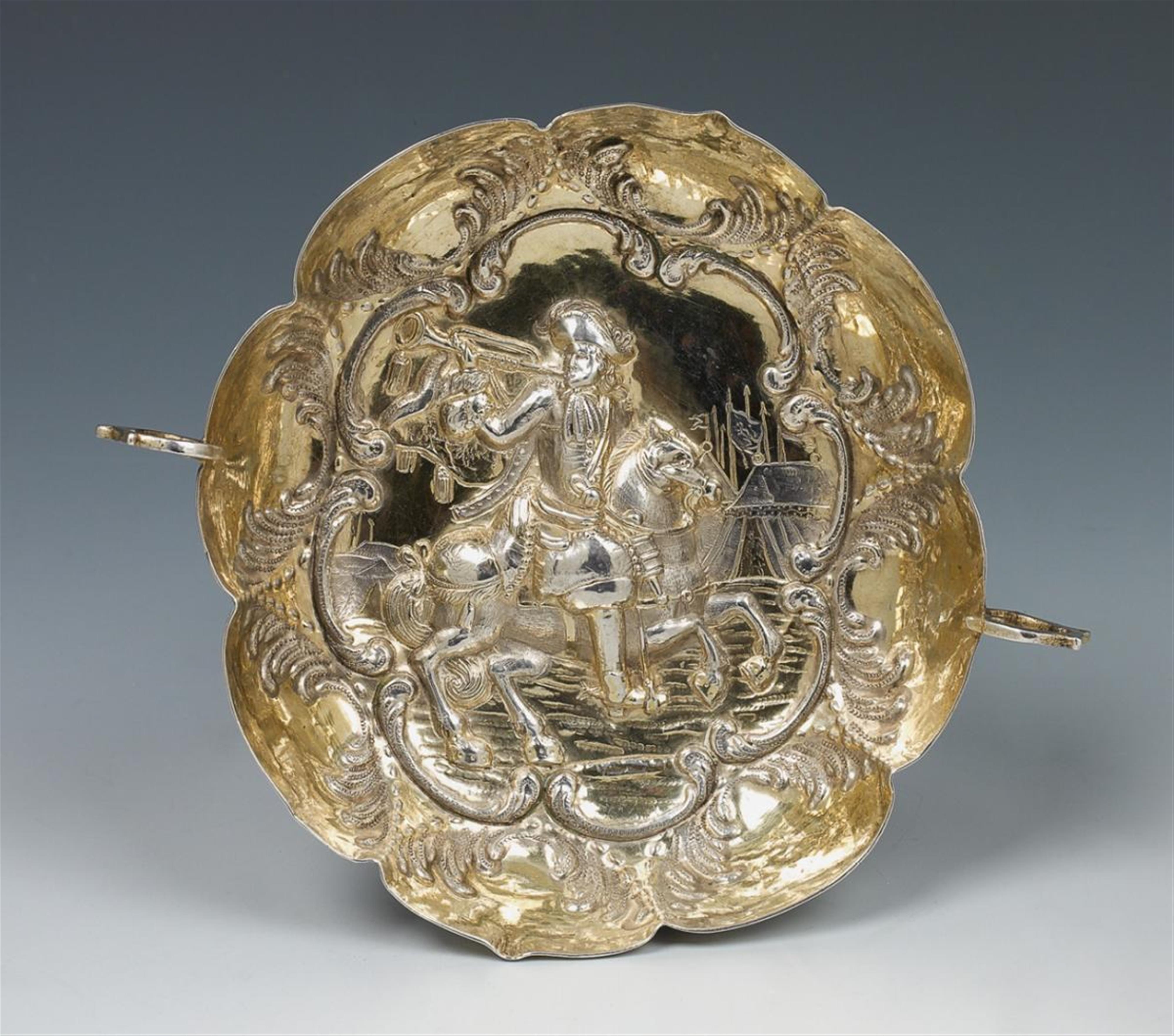 An Augsburg silver gilt fruit bowl. Marks of Balthasar Haydt, ca.1680. - image-1