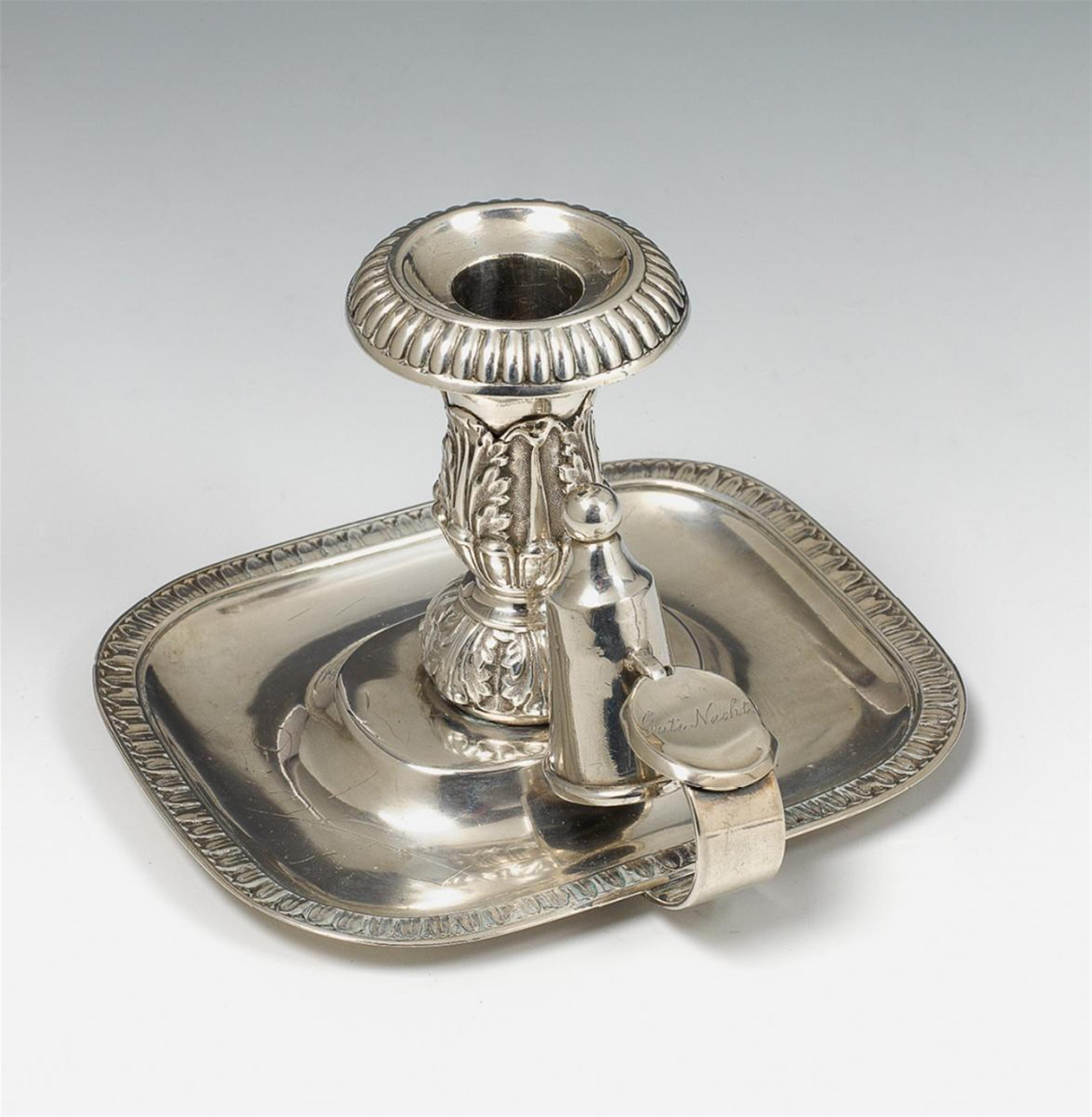 A Hannover silver chamberstick. Marks of Anton Georg Eberhard Bahlsen, ca. 1830. - image-1