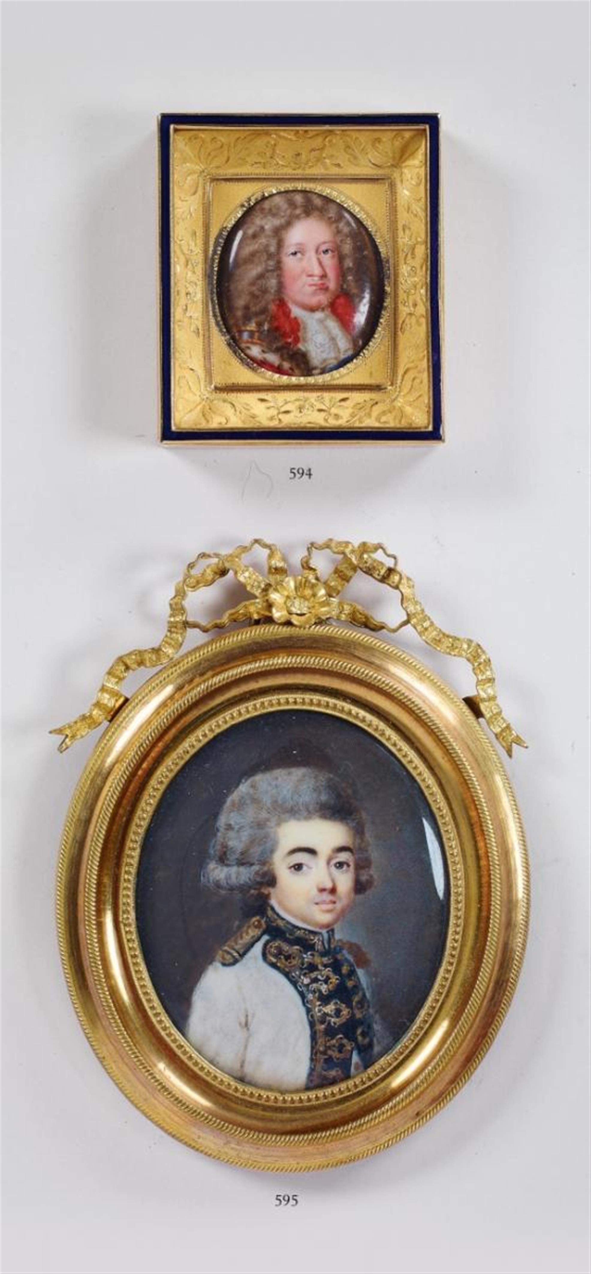 A portrait of a young officer attributed to Louis André Fabre. - image-1