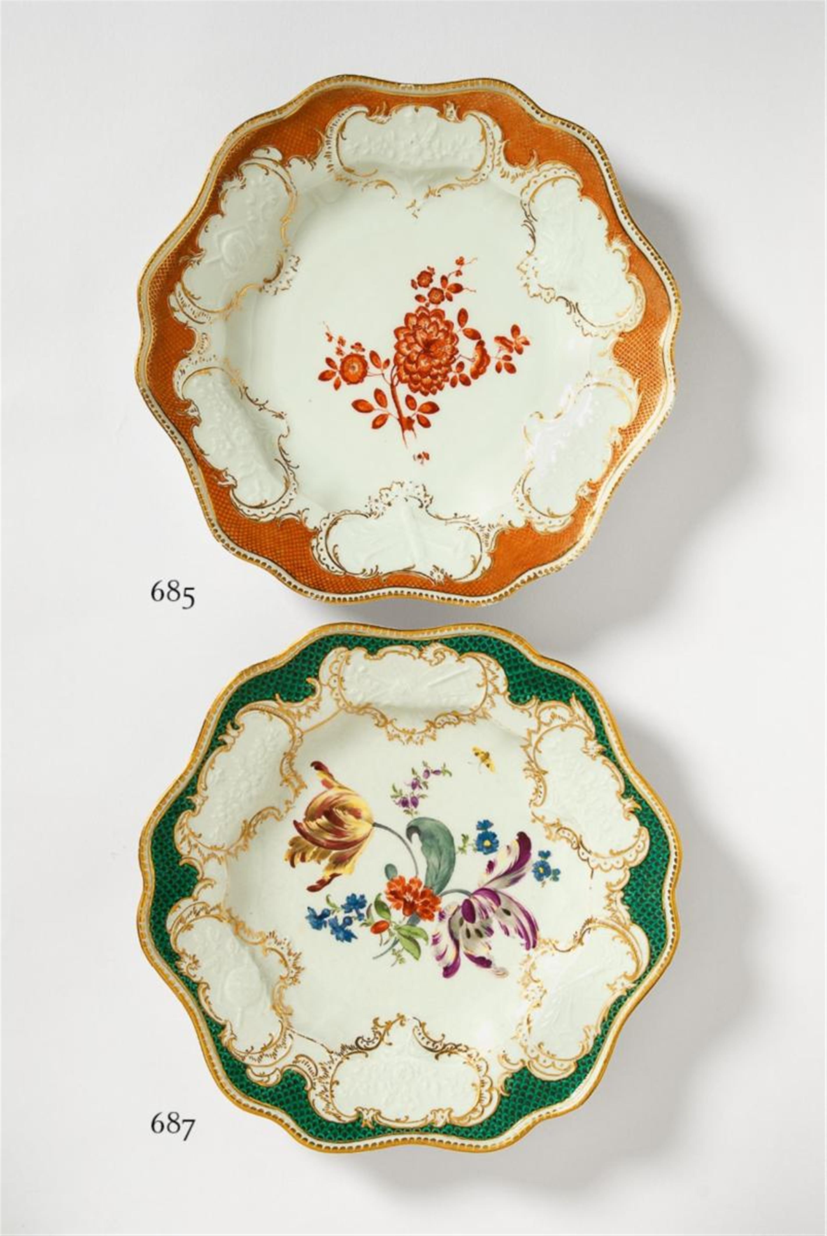A Meissen dinner plate made for Frederick II. - image-1