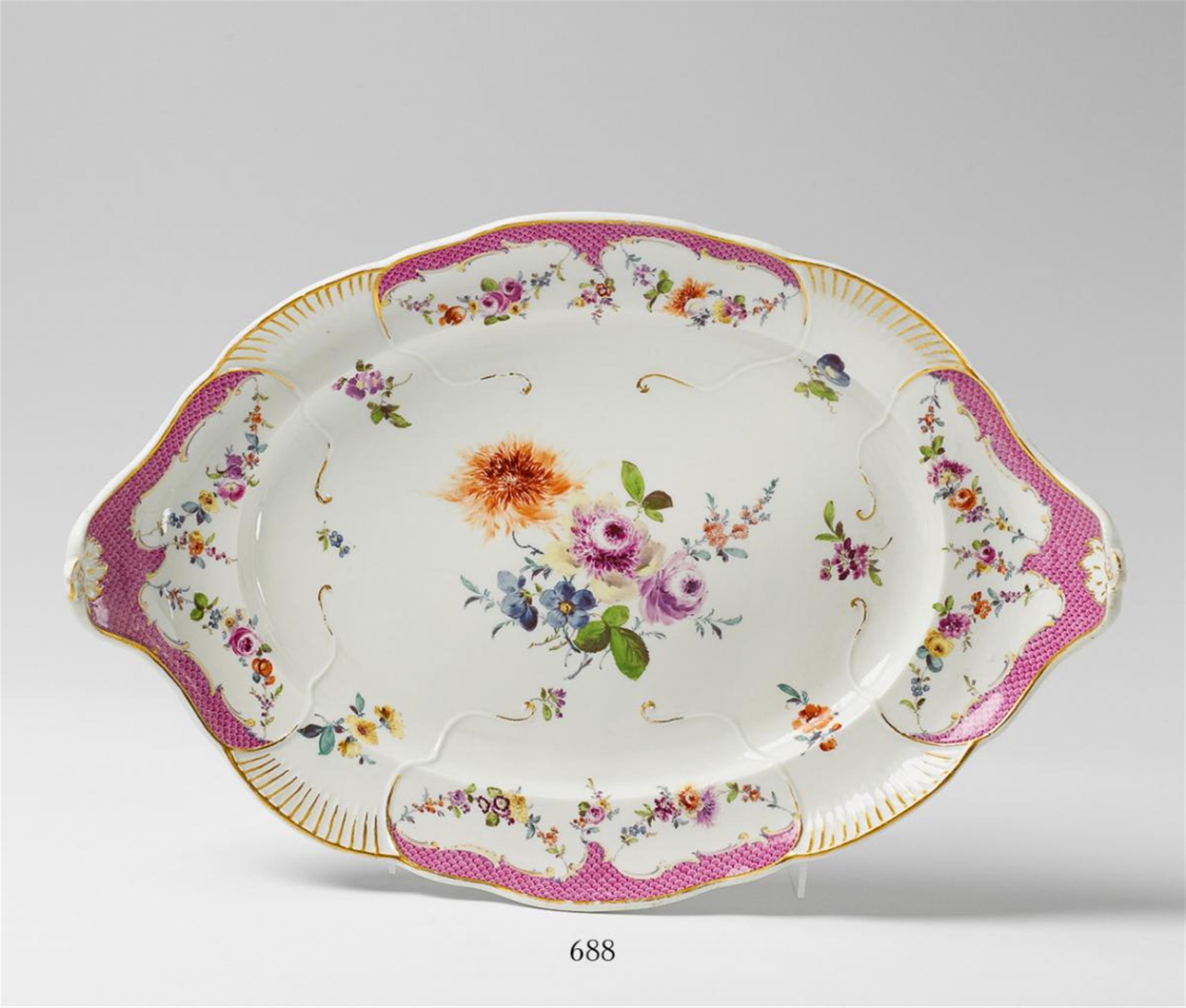 A Meissen serving dish from the Schwerin service. - image-1