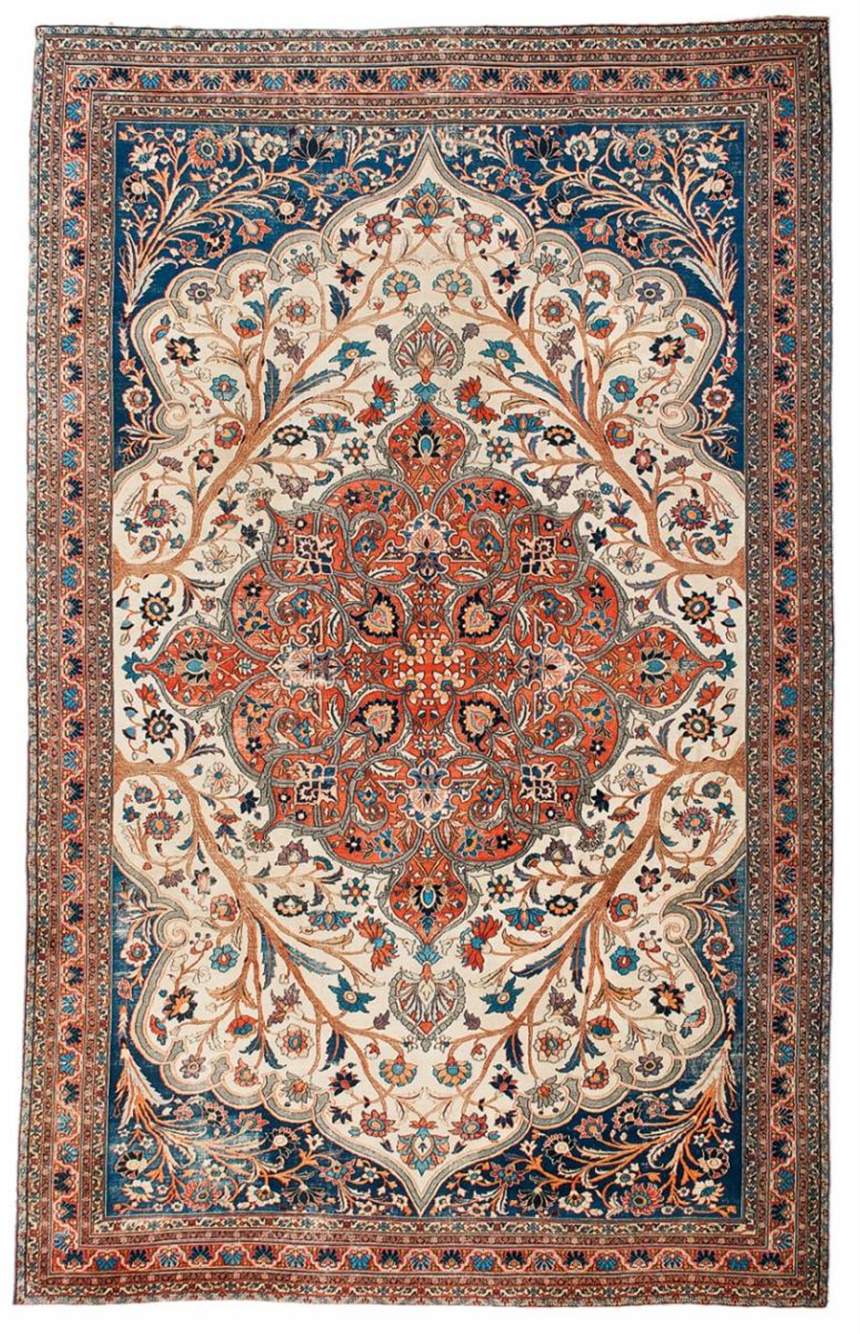 A North West Iranian woolen medallion rug. - image-1