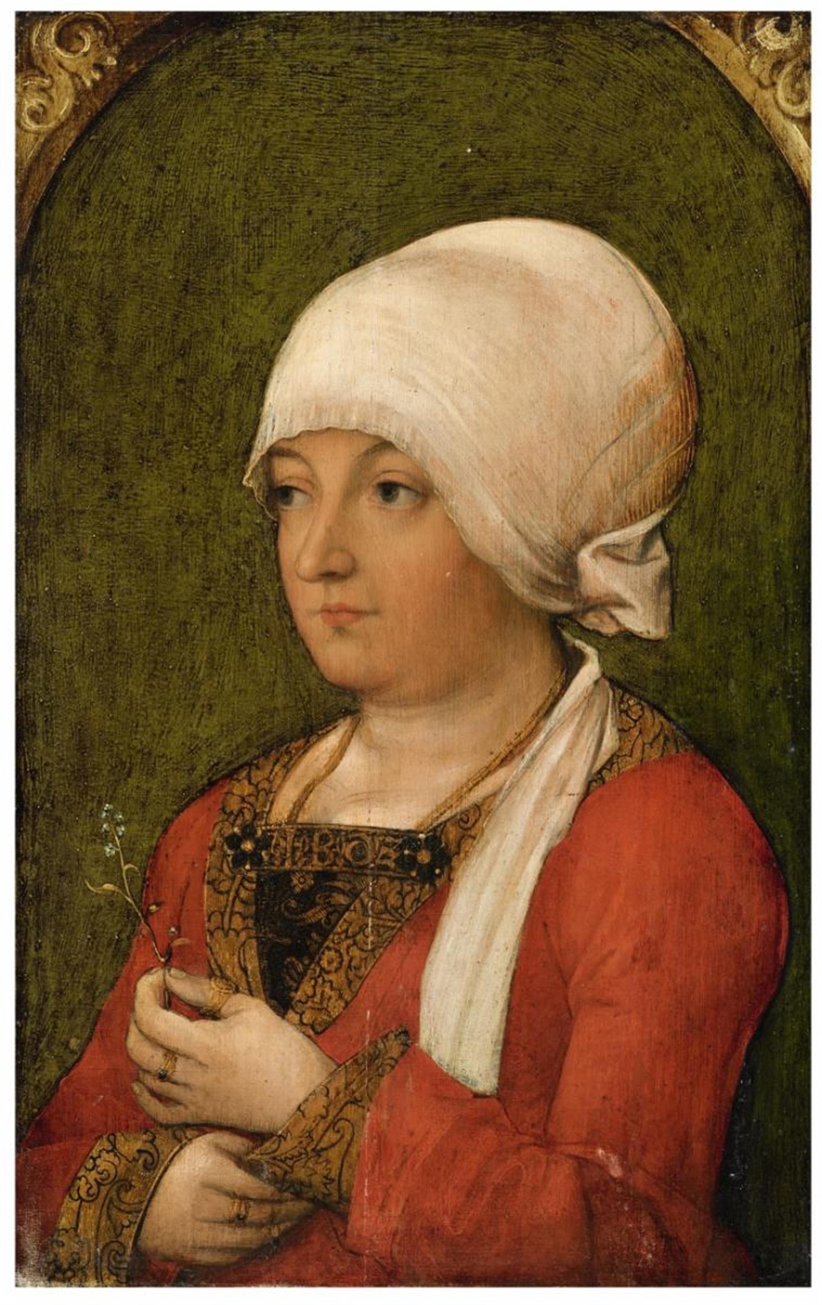 Schwäbischer Meister um 1515 - Bildnis einer Patrizierin - image-1