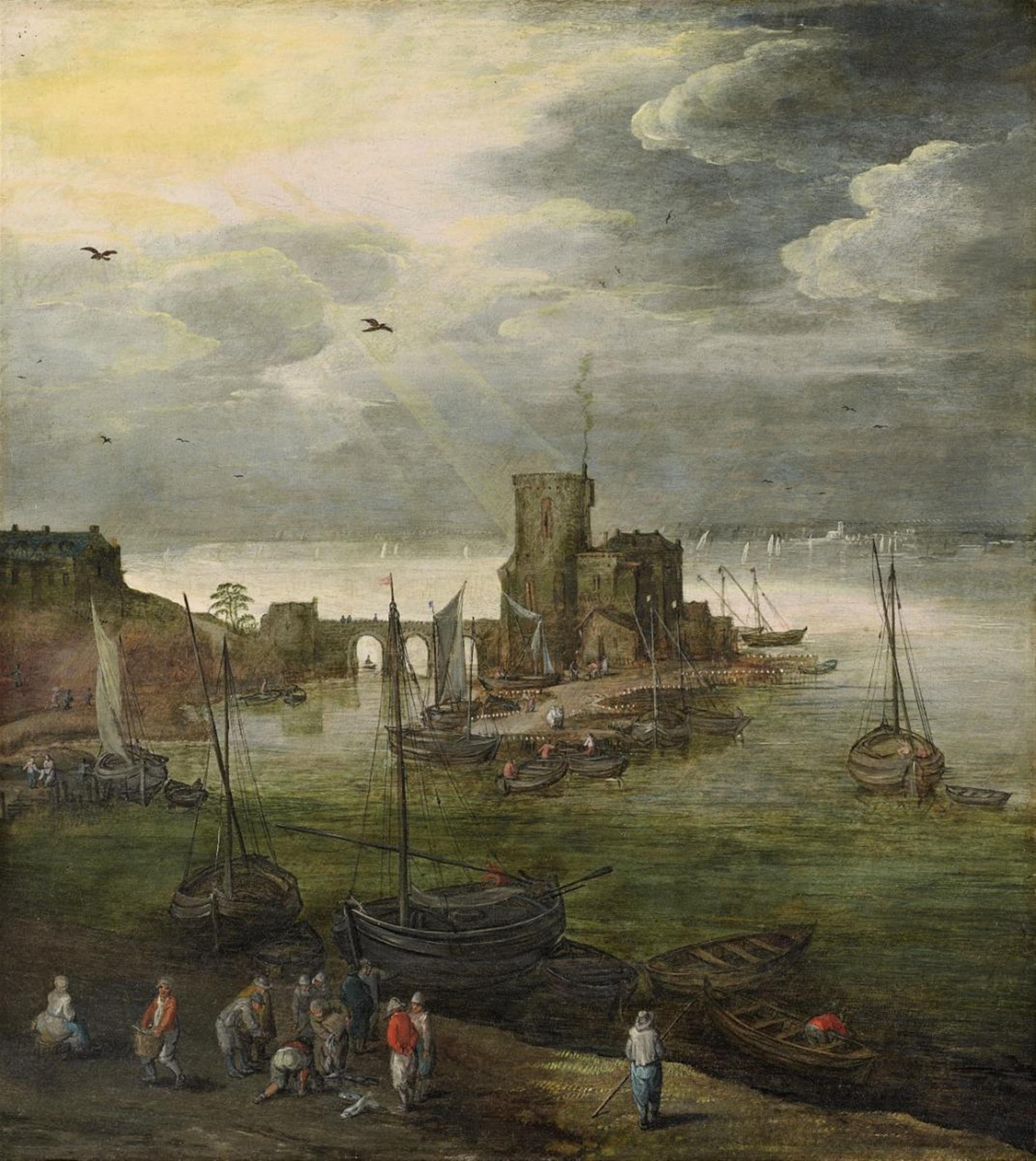 Joos de Momper
Jan Brueghel the Younger - Harbour Scene with Fishermen - image-1