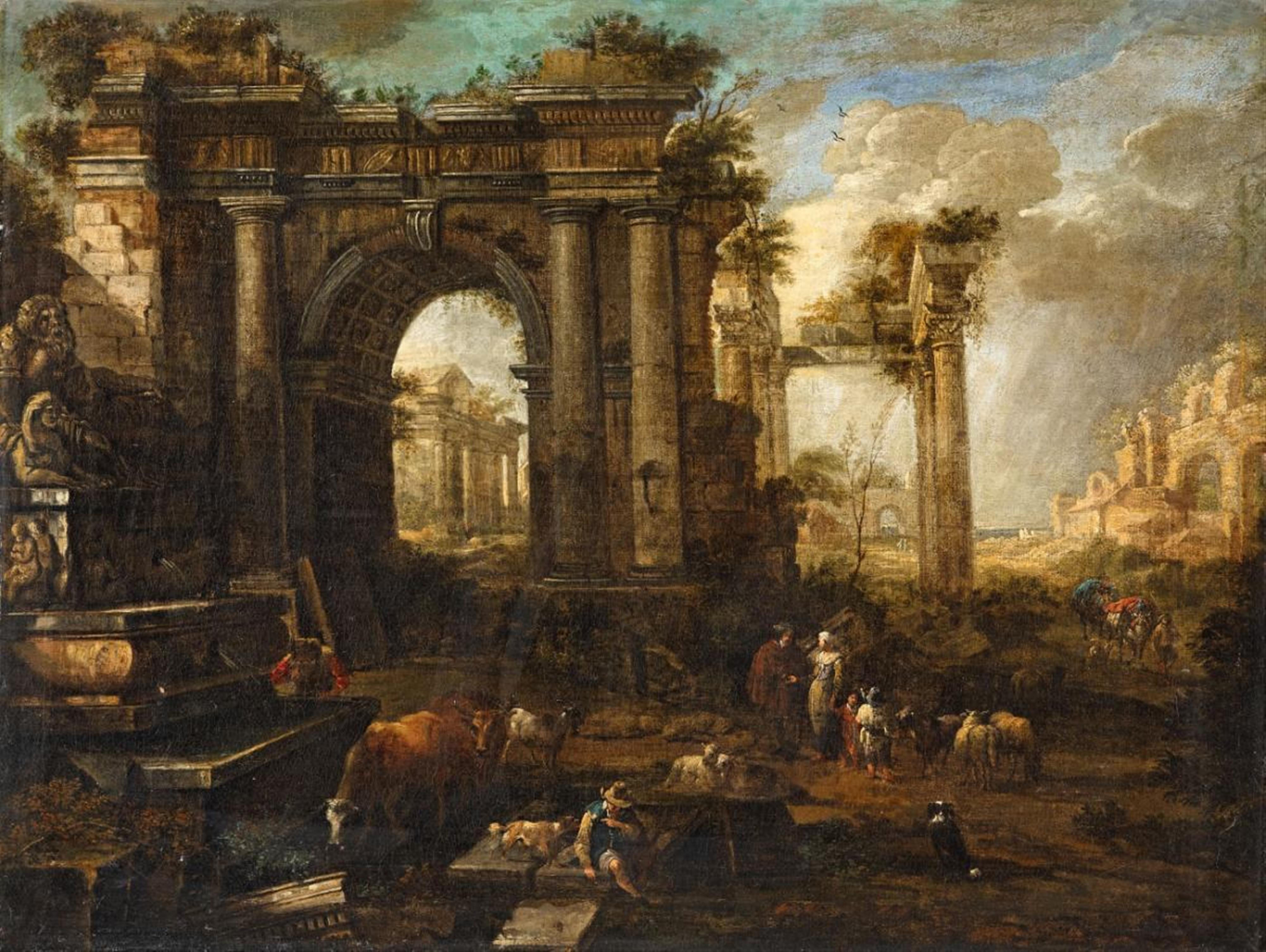 Italienischer Meister des 18. Jahrhunderts - Architektur-Capriccio - image-1