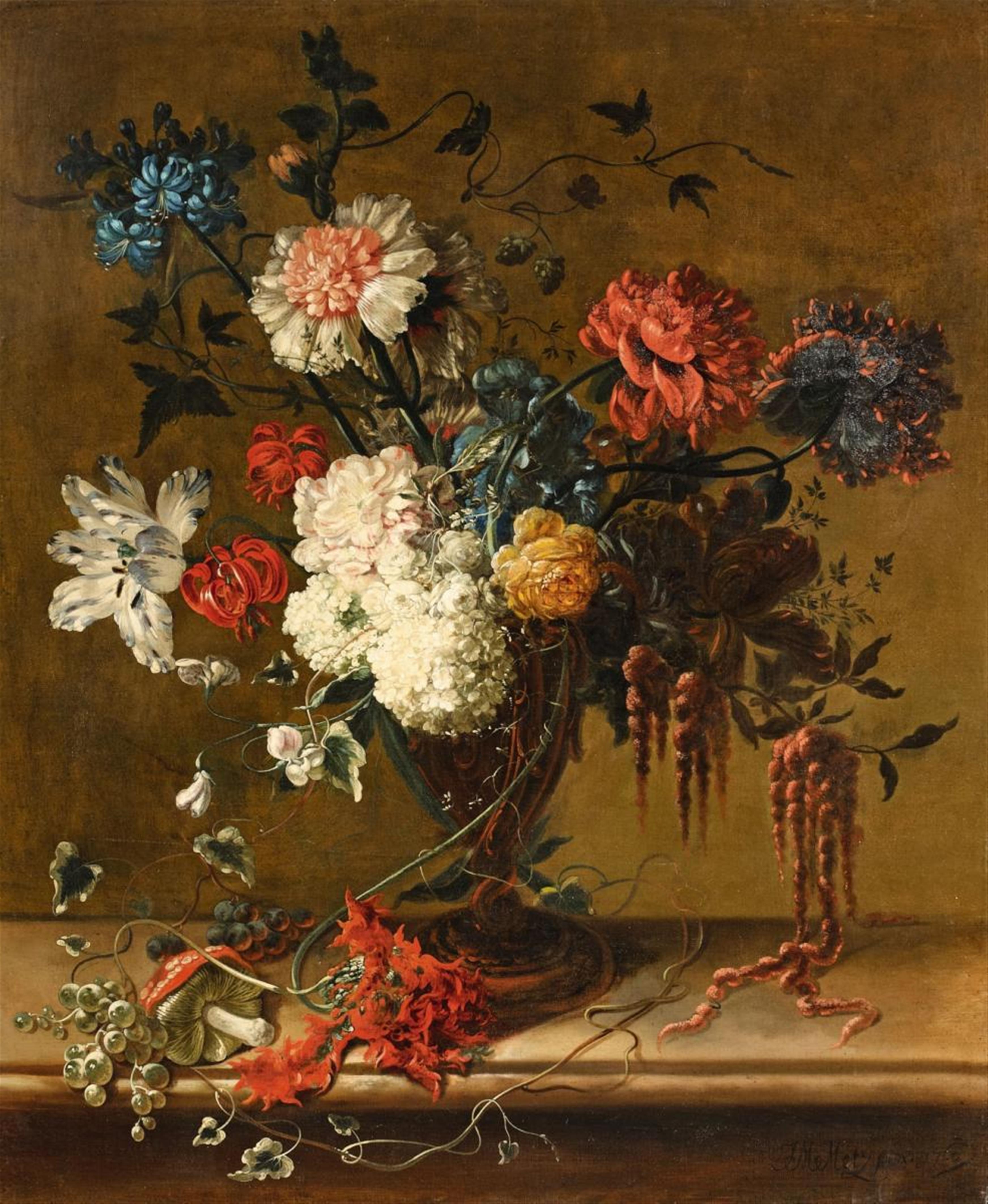 Johann Martin Metz - A Floral Still Life - image-1