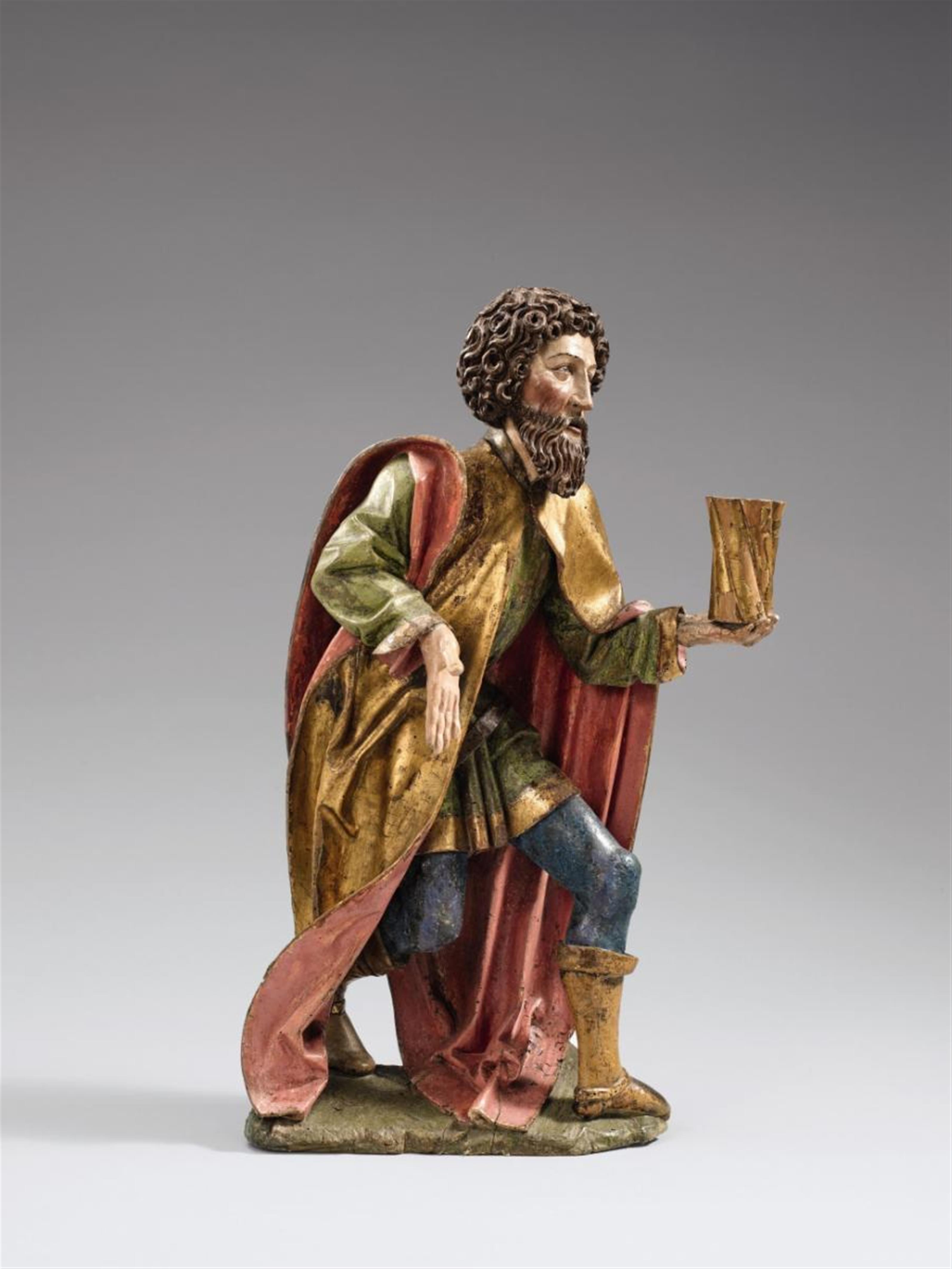 Südtirol circa 1510 - A South Tyrolean figure of Melchior, circa 1510. - image-1
