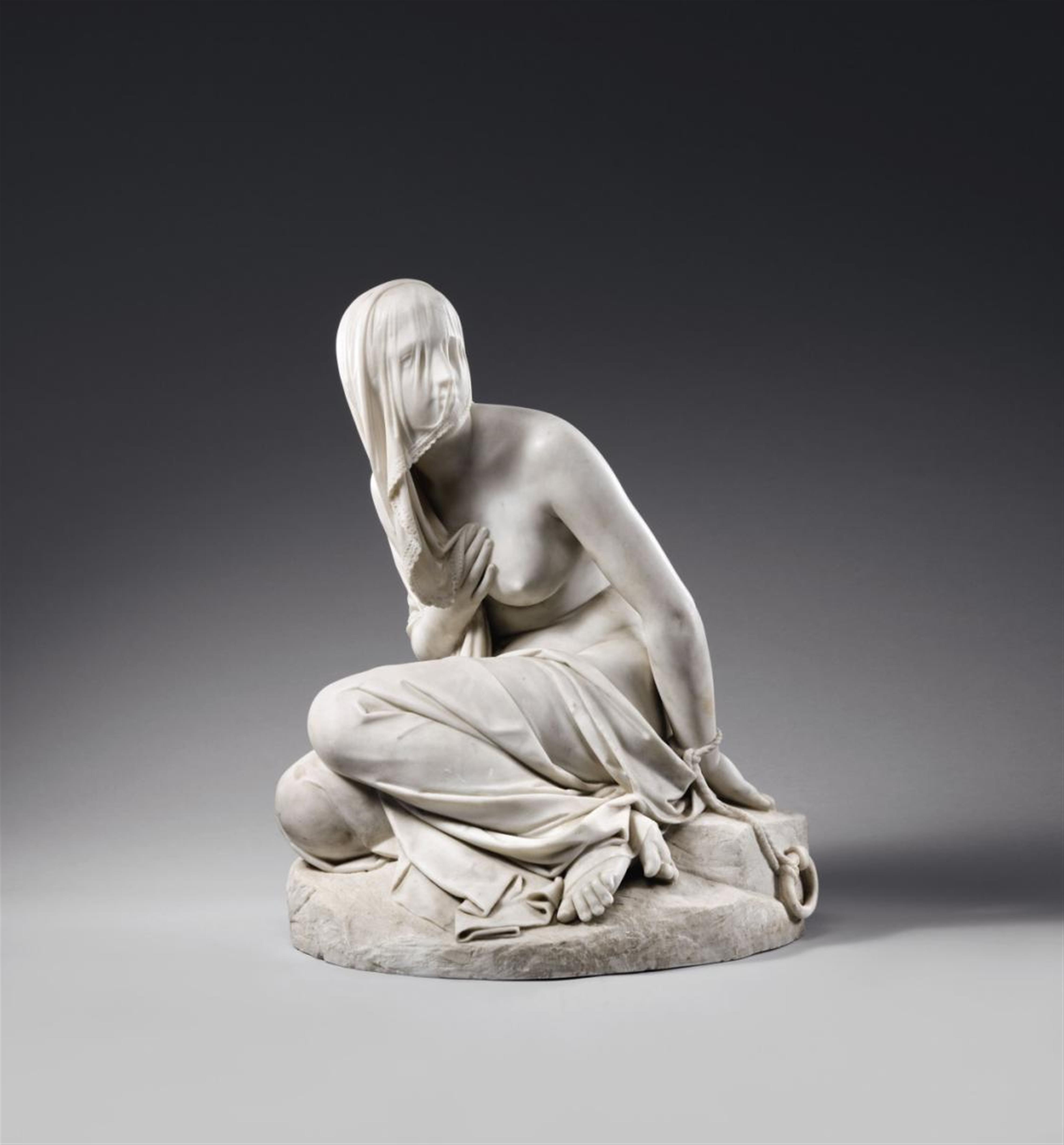Italy 19th century - A marble figure of a captive, Italian, 19th century. - image-1