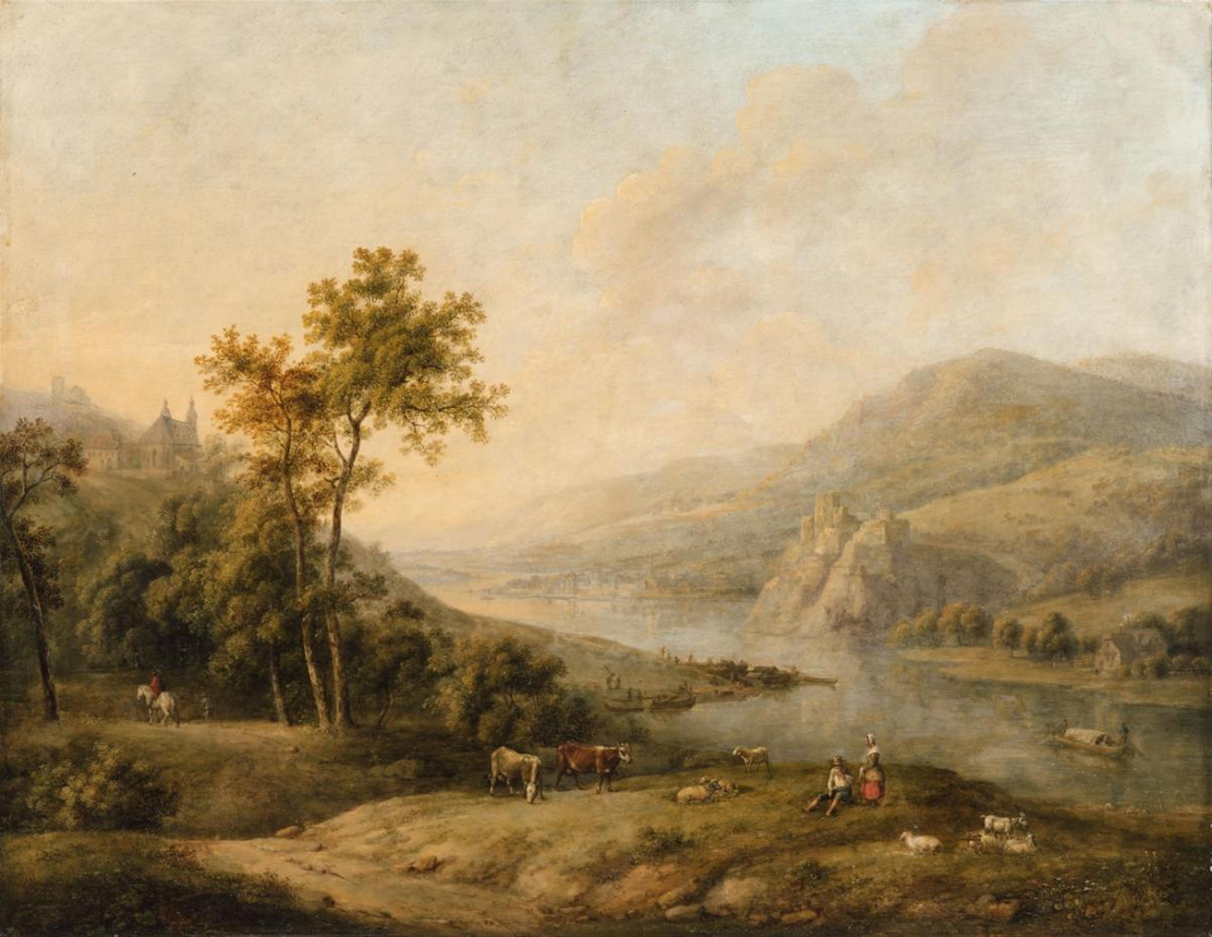 Johann Caspar Schneider - Two Rhenish Landscapes - image-1