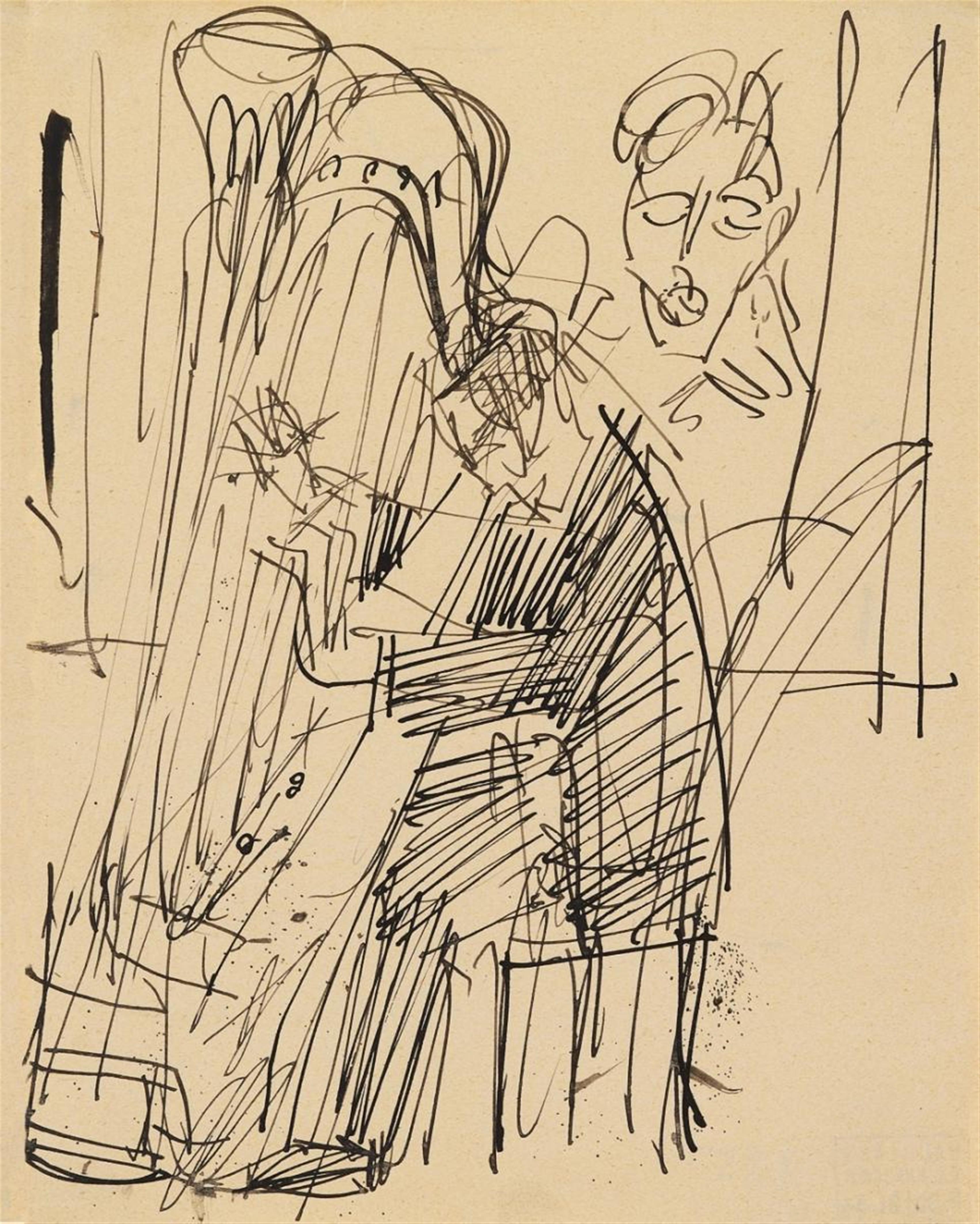 Ernst Ludwig Kirchner - Der Harfenist I - image-1