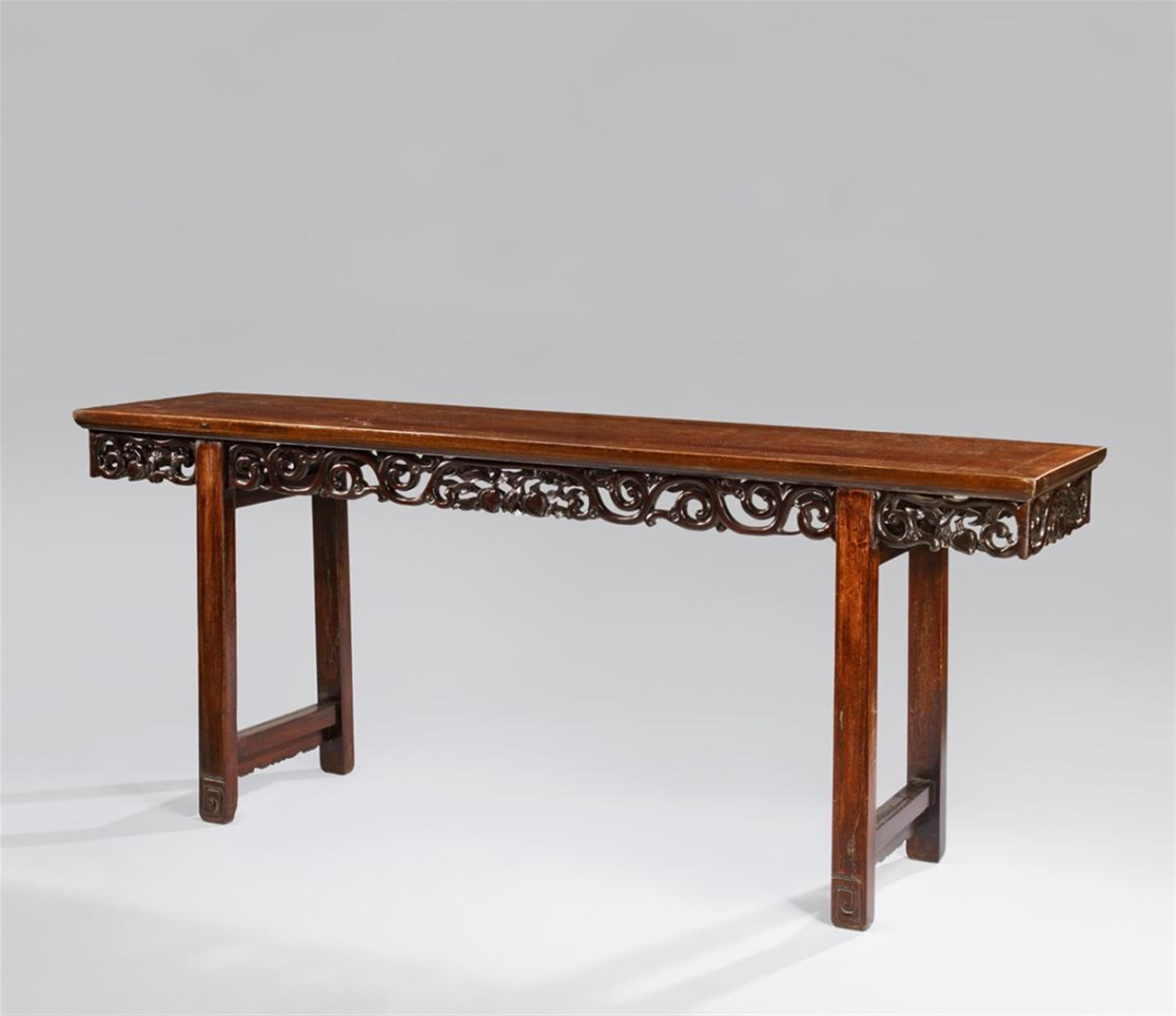 A large hardwood side table. Around 1900 - image-1