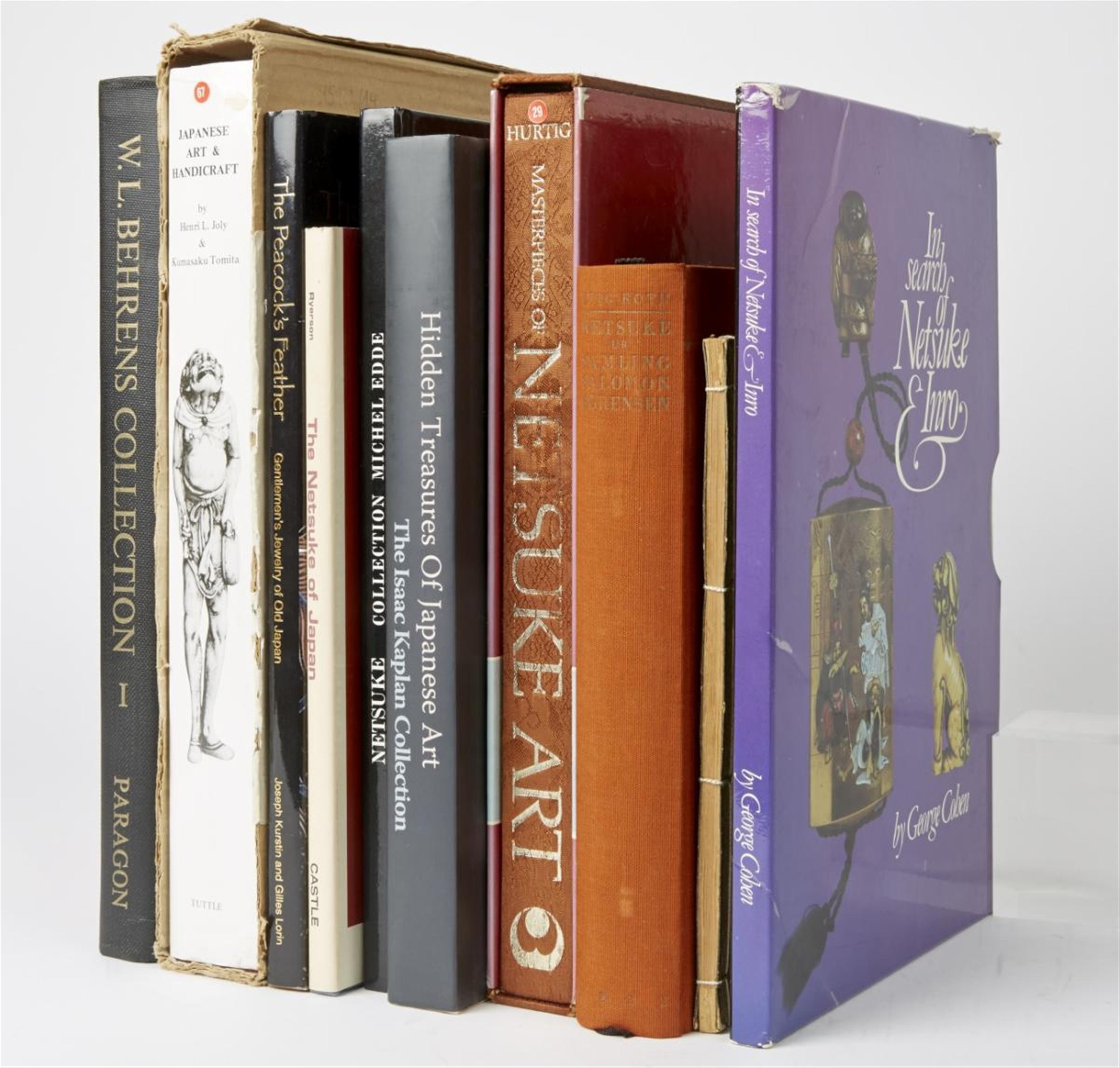 Nine reference books on netsuke in private collections - image-1