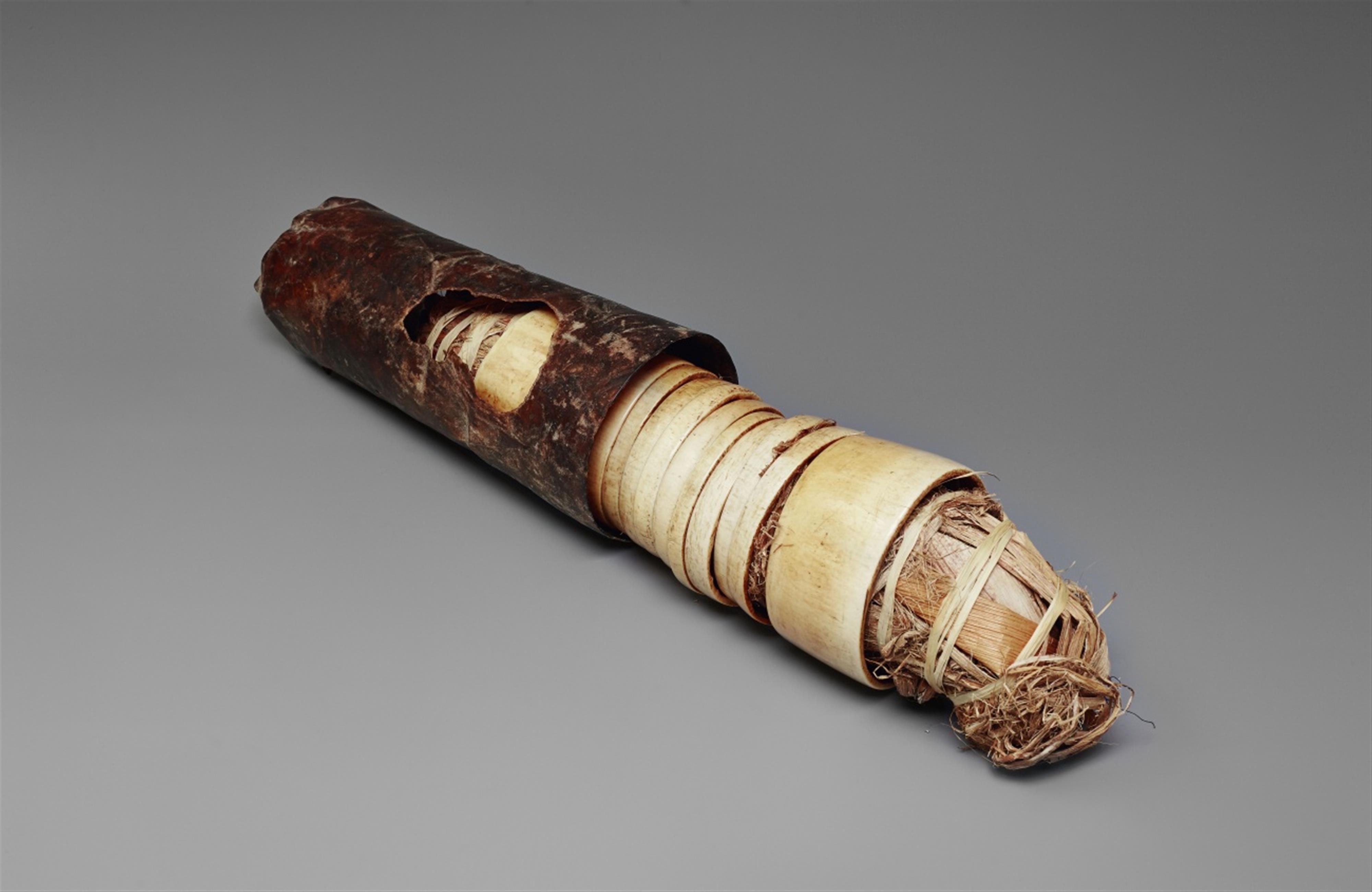 A CAMEROON IVORY ARM ORNAMENT - image-1