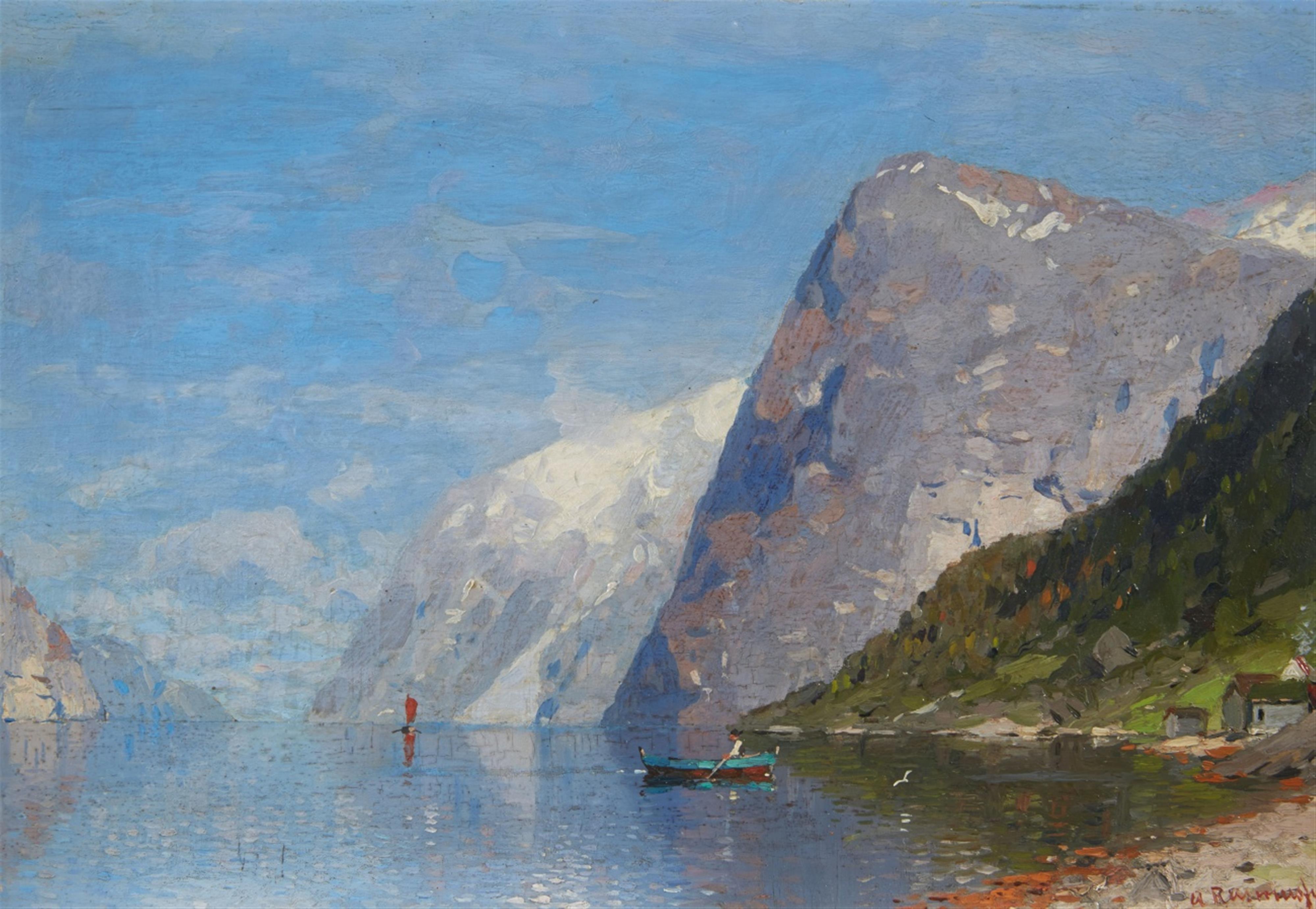 Georg Anton Rasmussen - Zwei Norwegische Fjordlandschaften - image-2