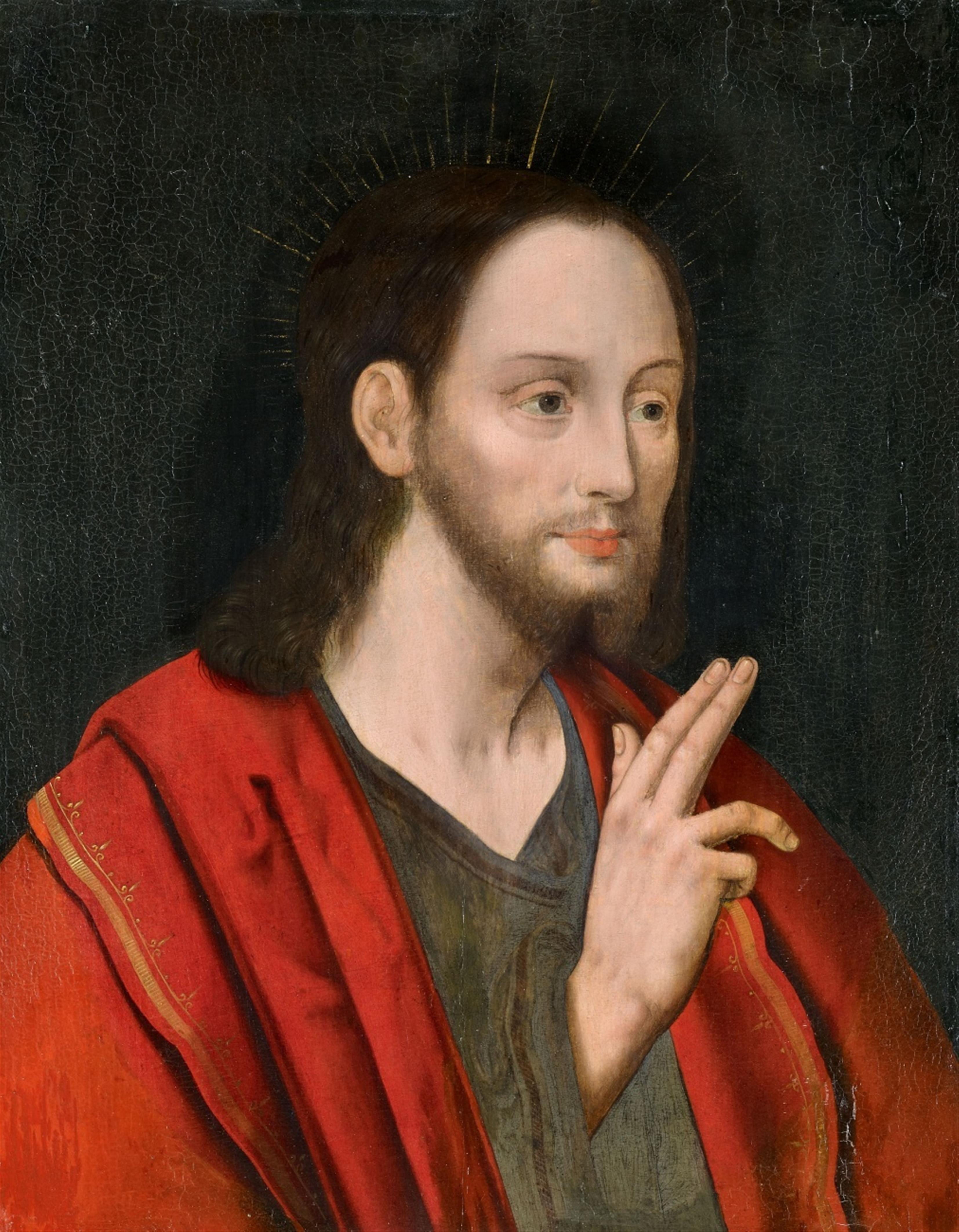 Flämischer Meister des 16. Jahrhunderts - Segnender Christus - image-1