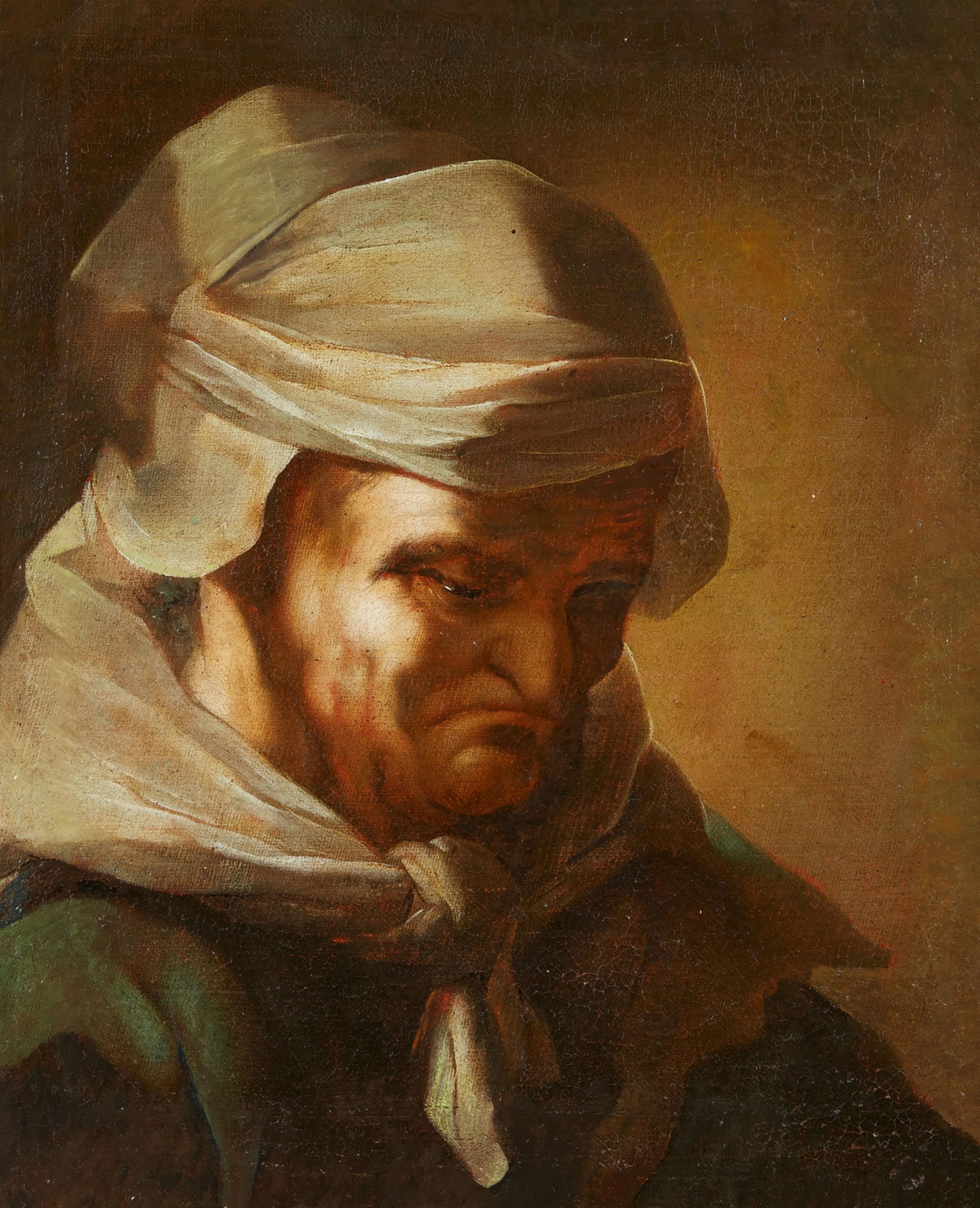 Flämischer Meister des 2. Viertels des 17. Jahrhunderts - Bildnis einer alten Frau - image-1