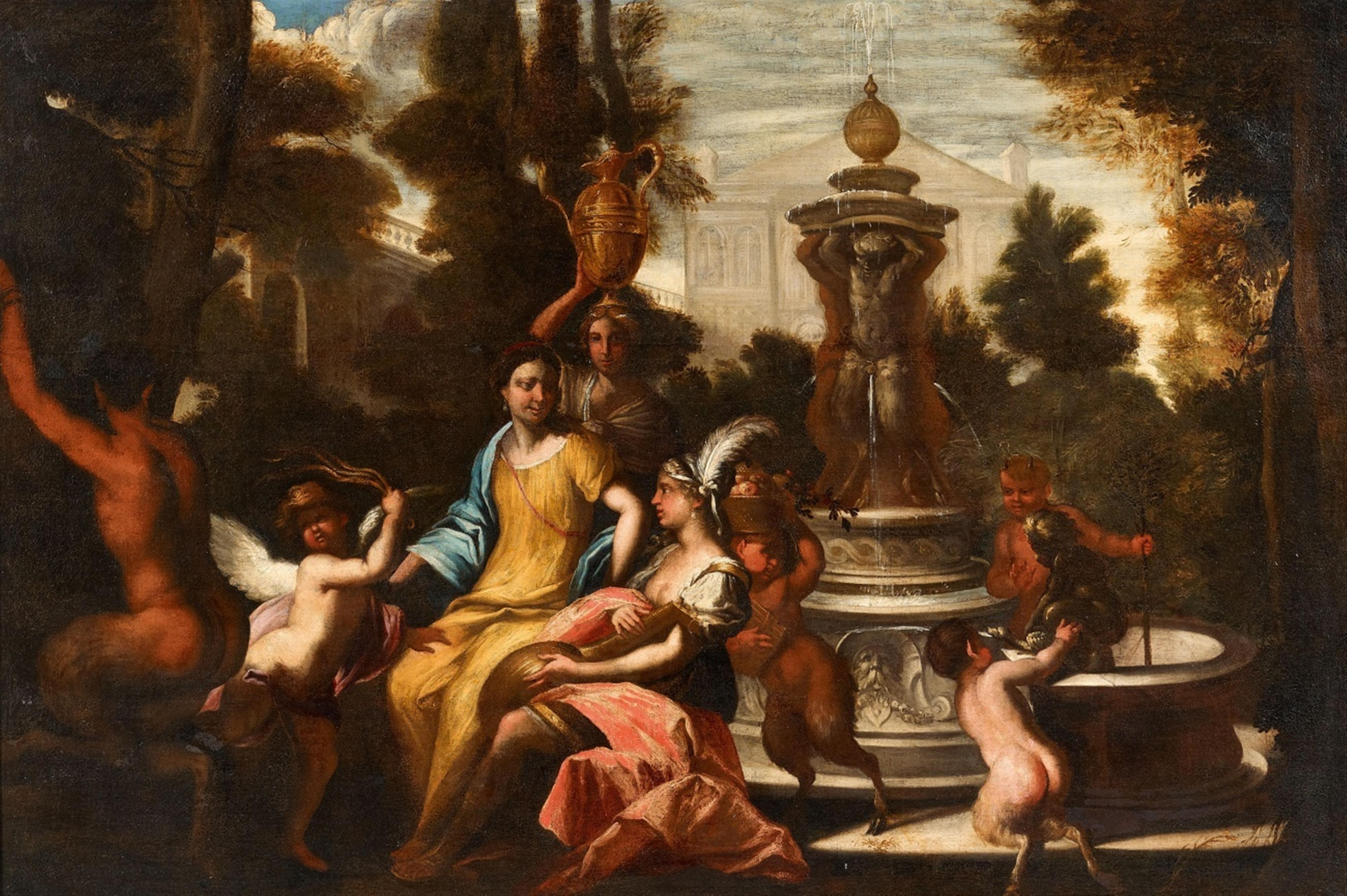 Norditalienischer Meister des 17. Jahrhunderts - Götterfest in einem italienischen Garten - image-1