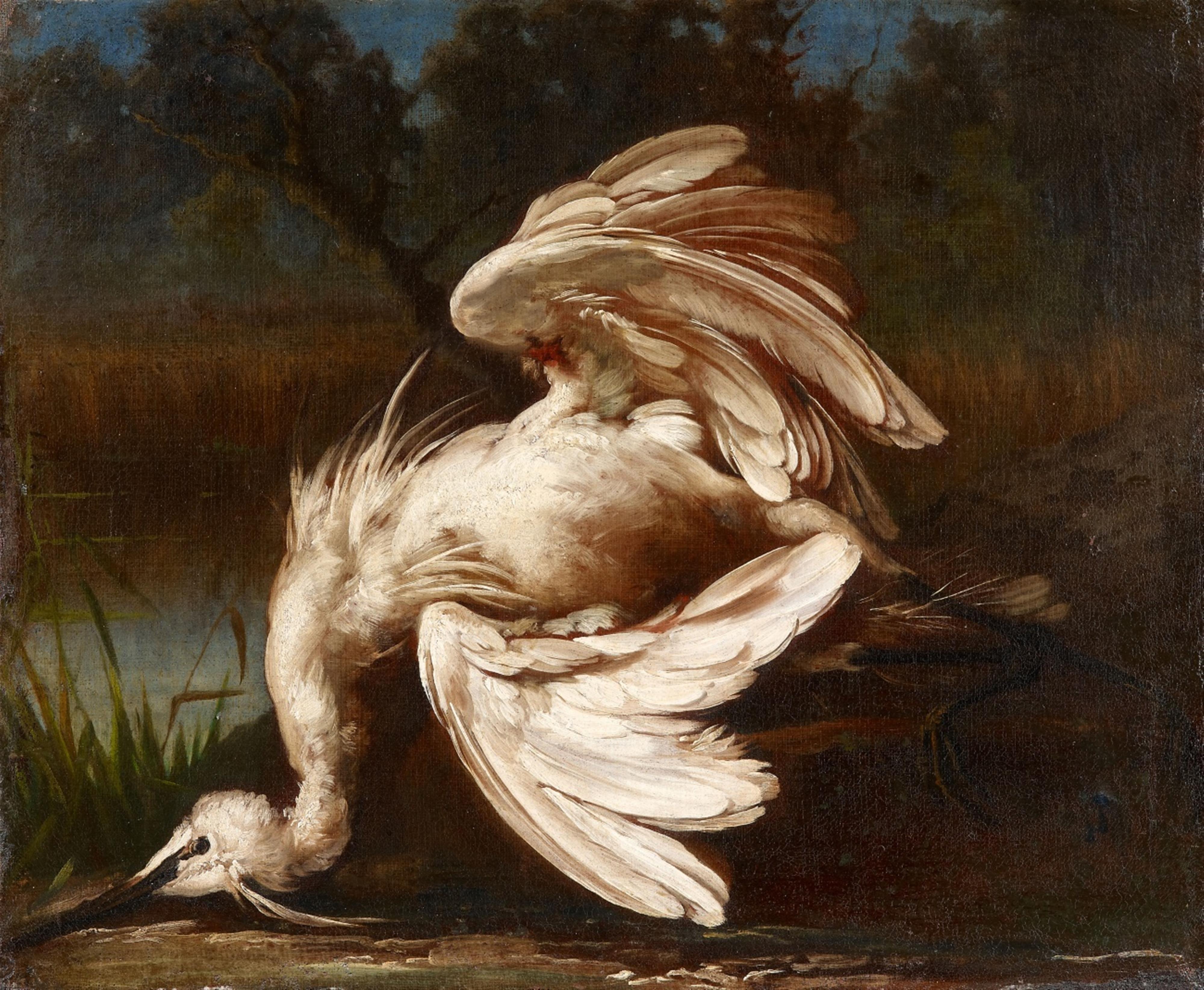 North Italian School ca. 1700 - The Dying Heron - image-1