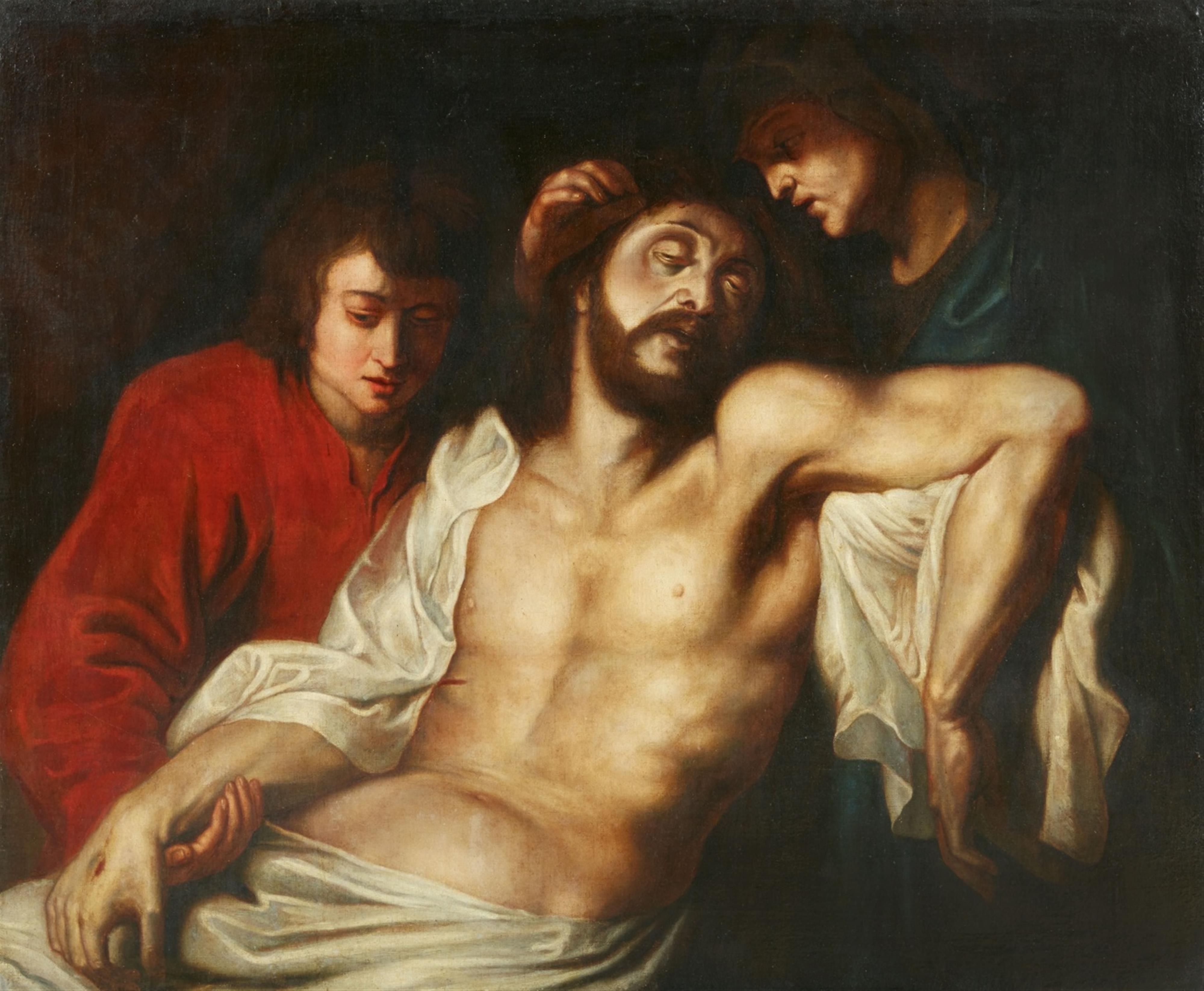Peter Paul Rubens, nach - Beweinung Christi durch Maria und Johannes - image-1