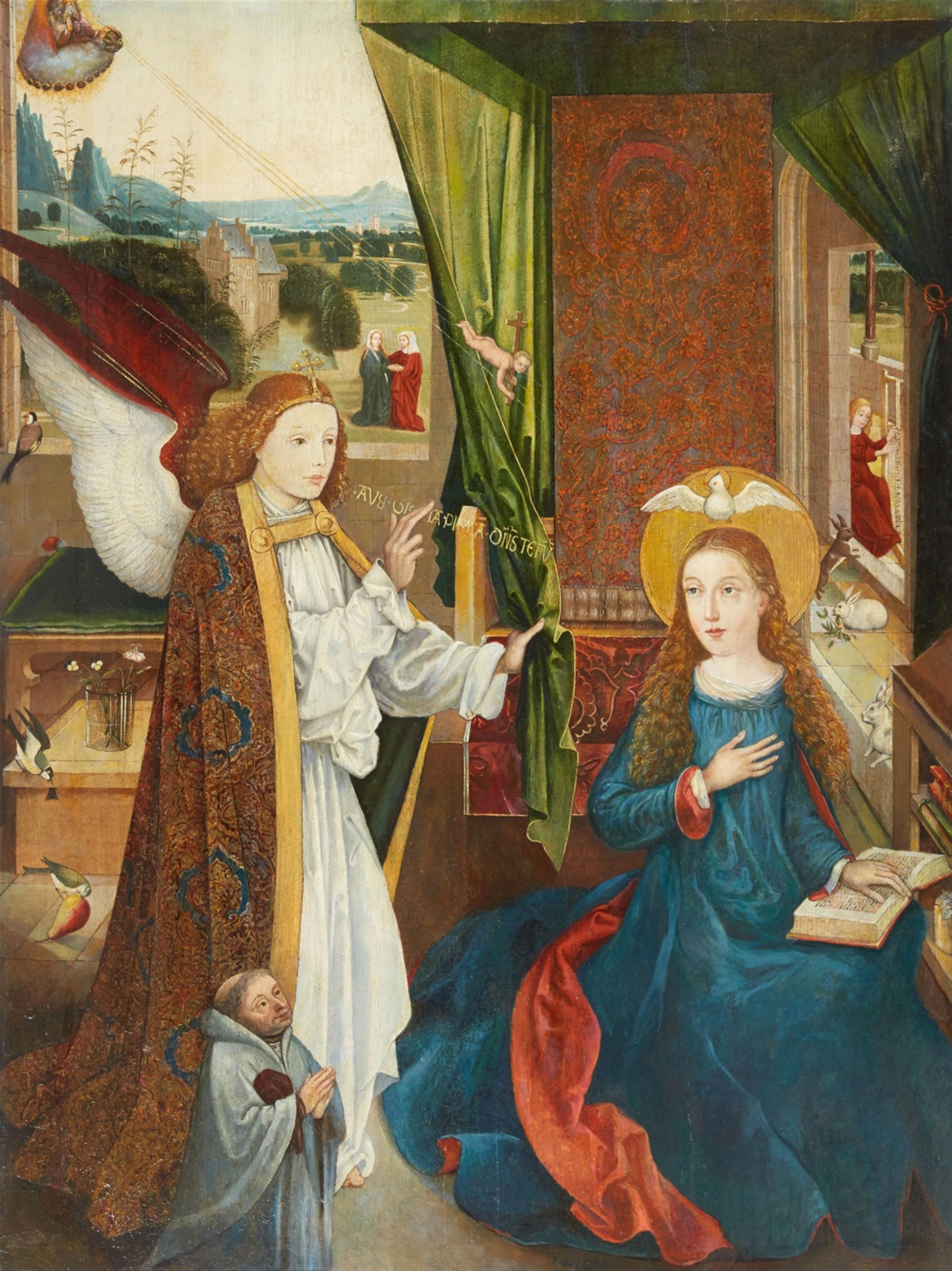 Probably South German School ca. 1500 - The Annunciation - image-1